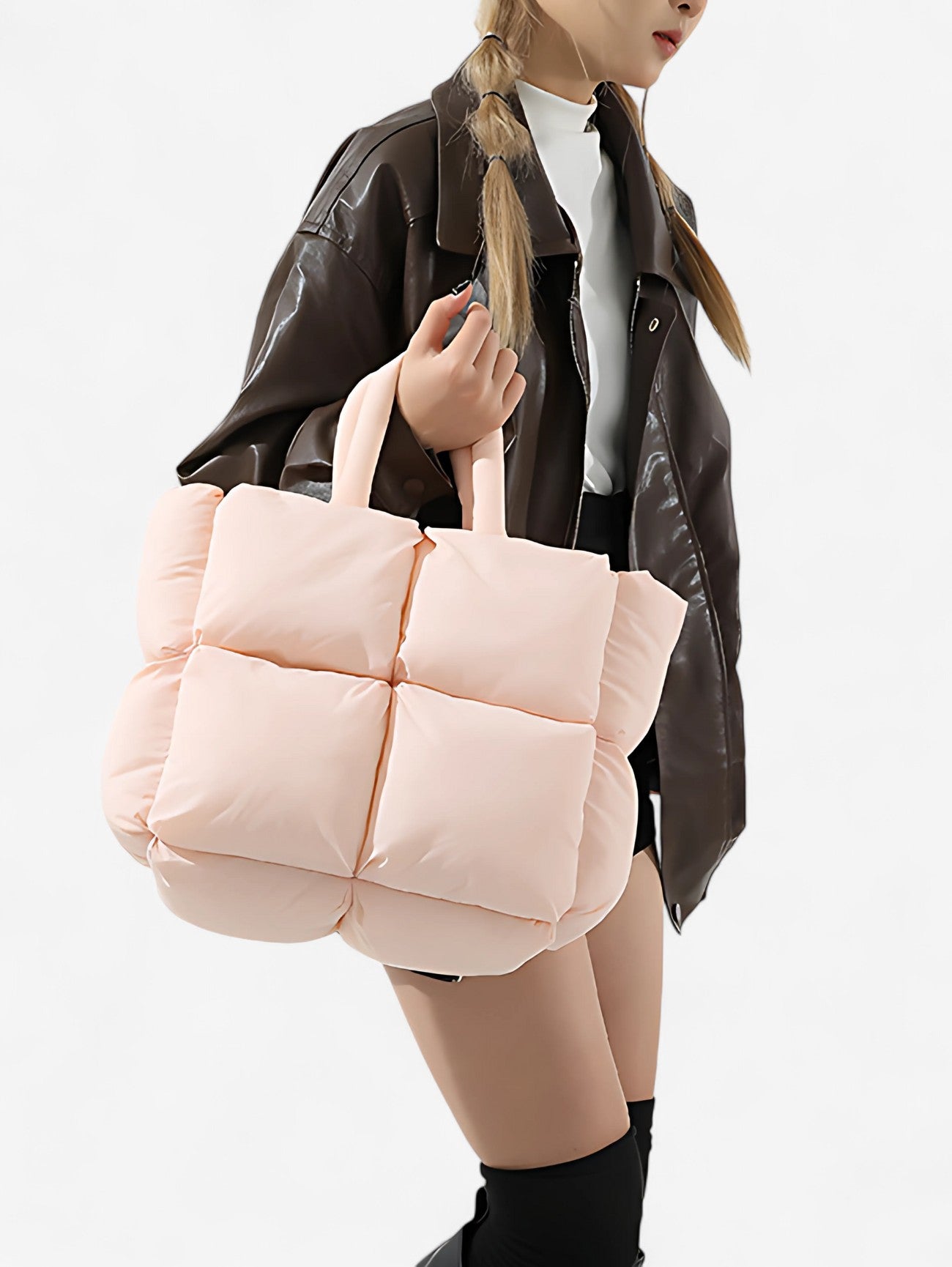 Jada | Women's Large Soft Daily Puffer Tote Bag