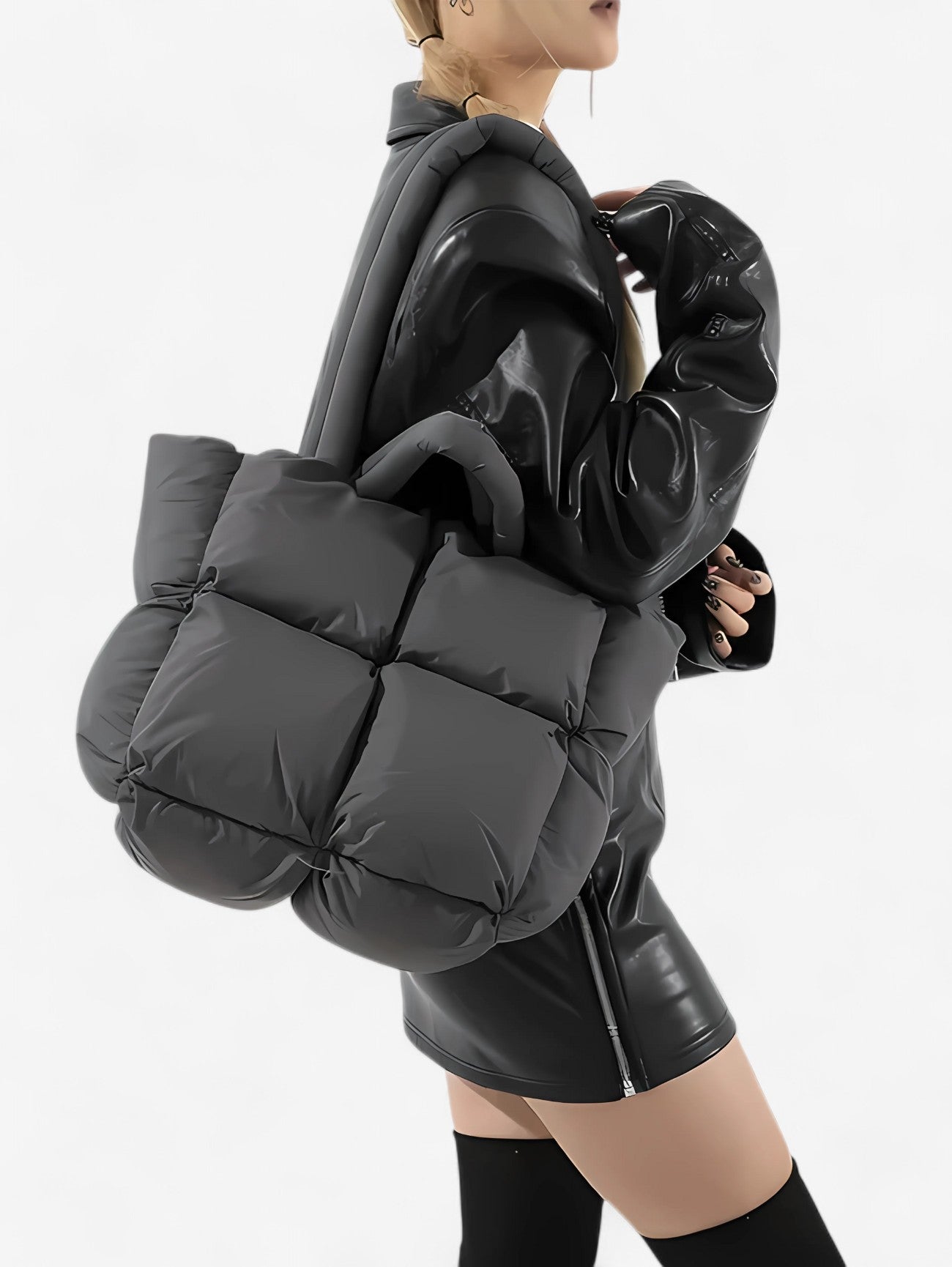 Jada | Women's Large Soft Daily Puffer Tote Bag