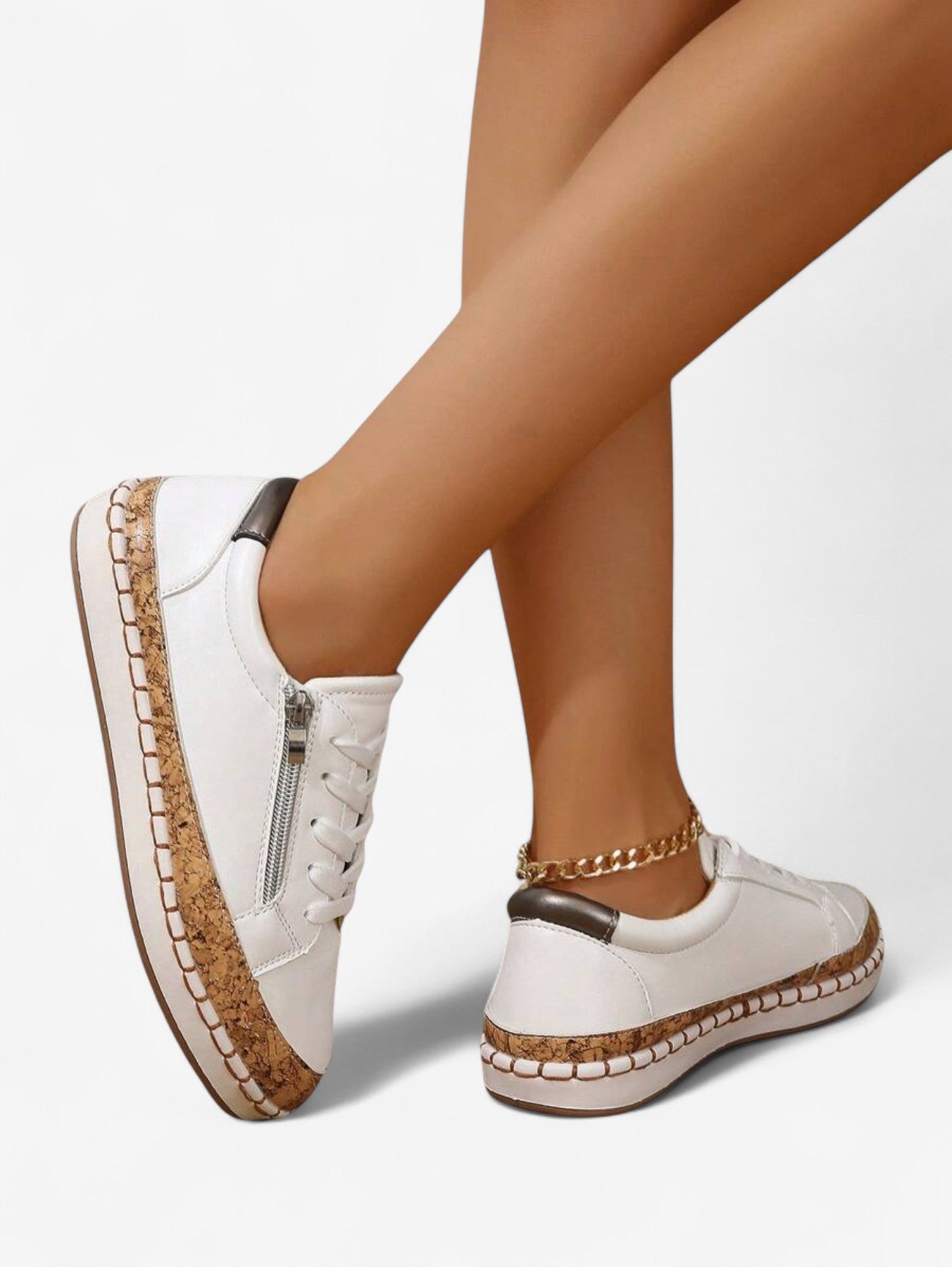 Jada | Women's Summer Colorful Casual Zipper Sneakers