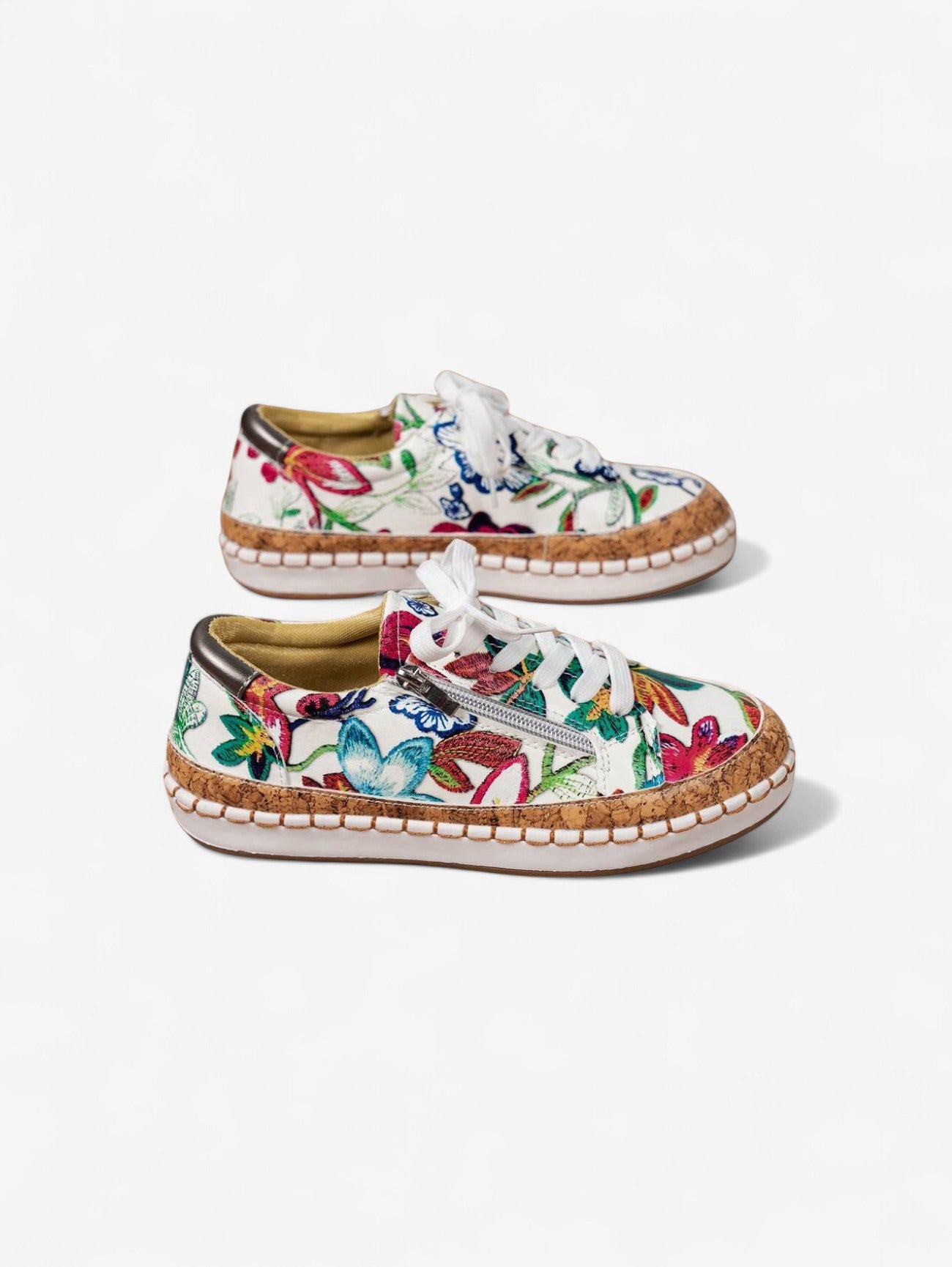 Jada | Women's Summer Colorful Casual Zipper Sneakers