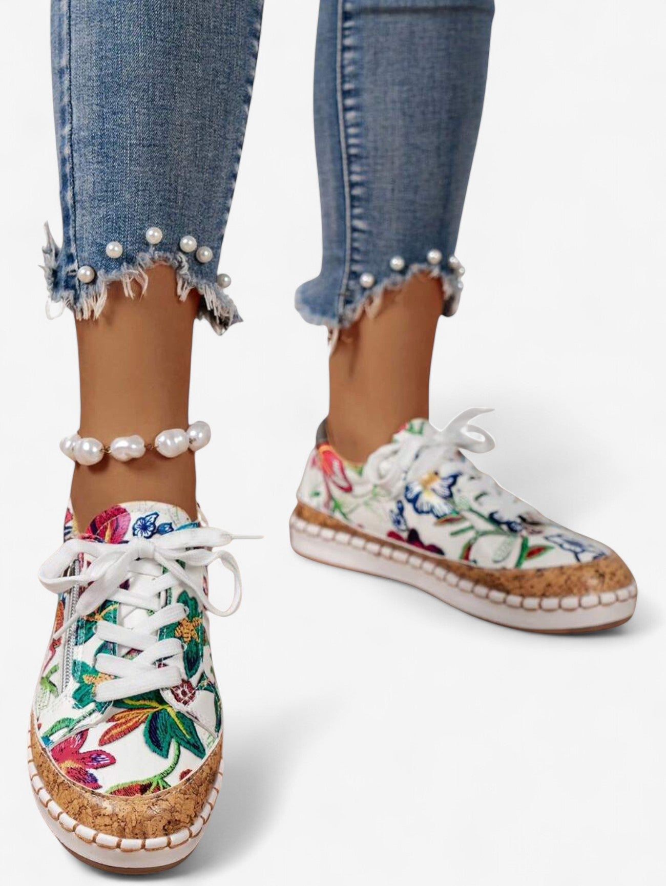 Jada | Women's Summer Colorful Casual Zipper Sneakers