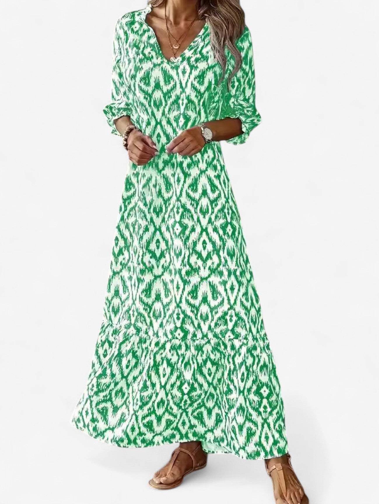 Jada | Women’s Summer Boho V Neck Maxi Dress