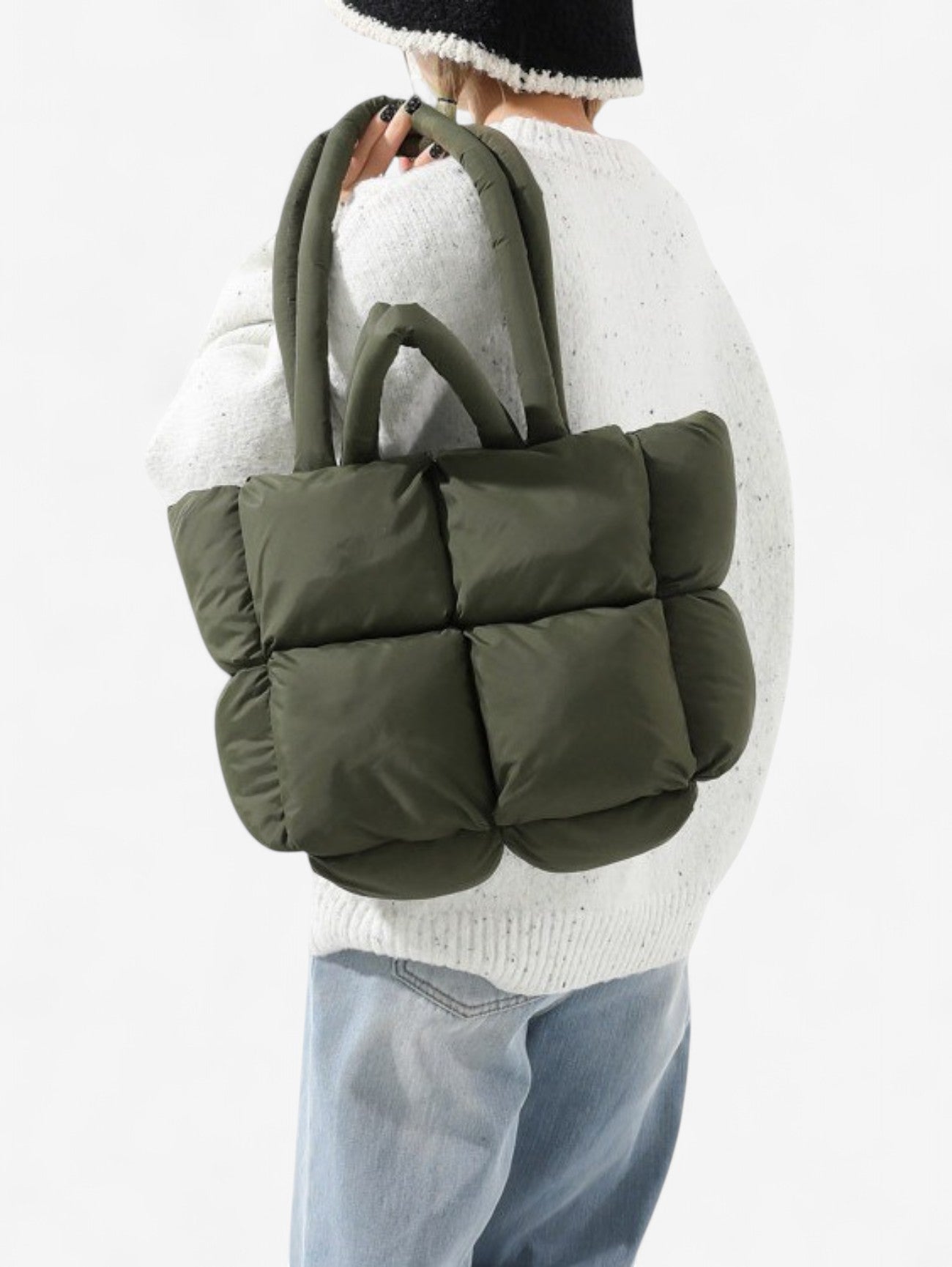 Jada | Women's Large Soft Daily Puffer Tote Bag