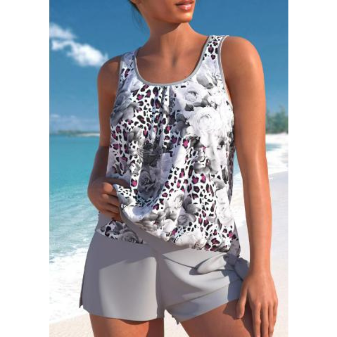 Women's Summer Floral Tankini Set