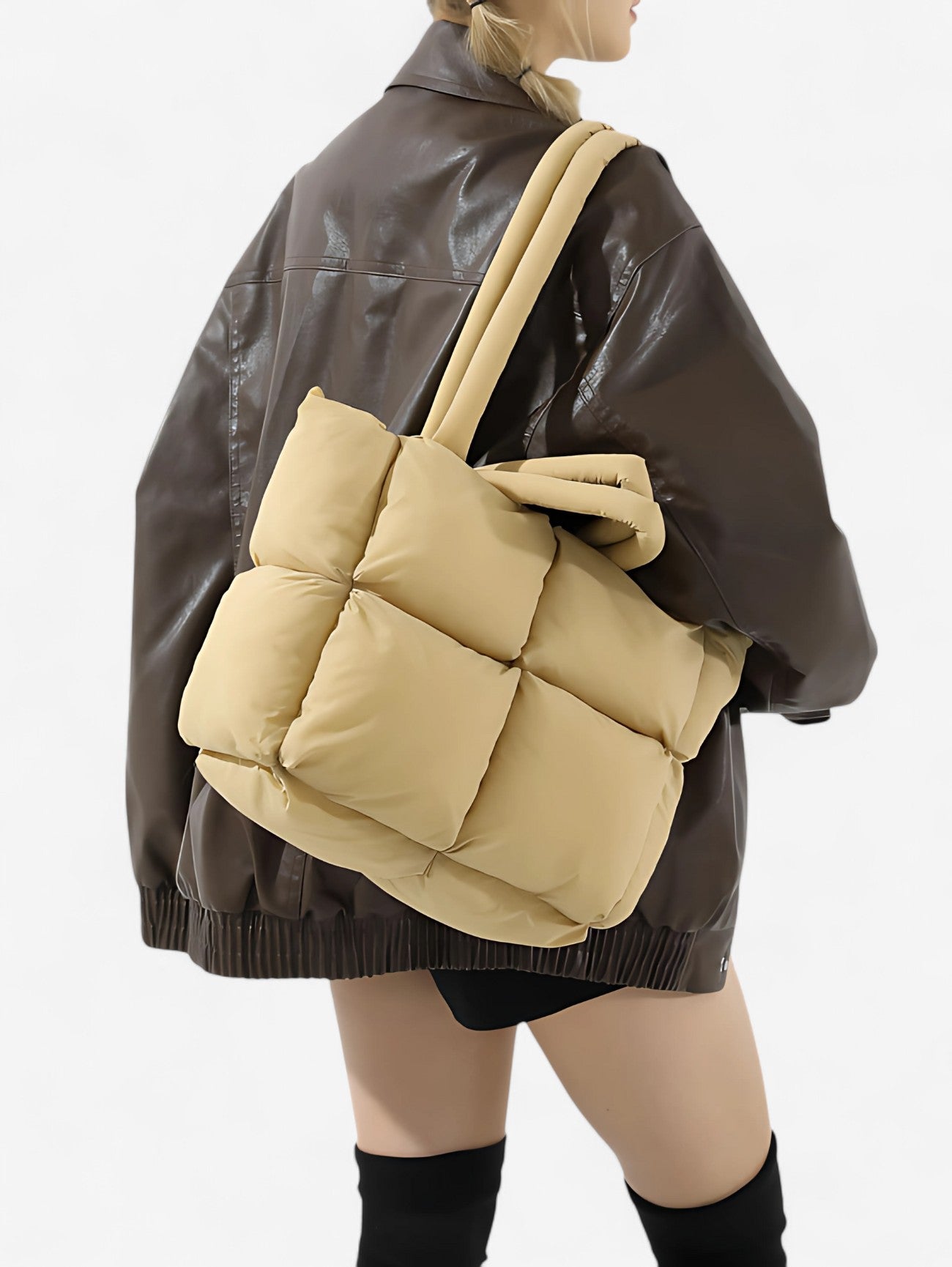 Jada | Women's Large Soft Daily Puffer Tote Bag