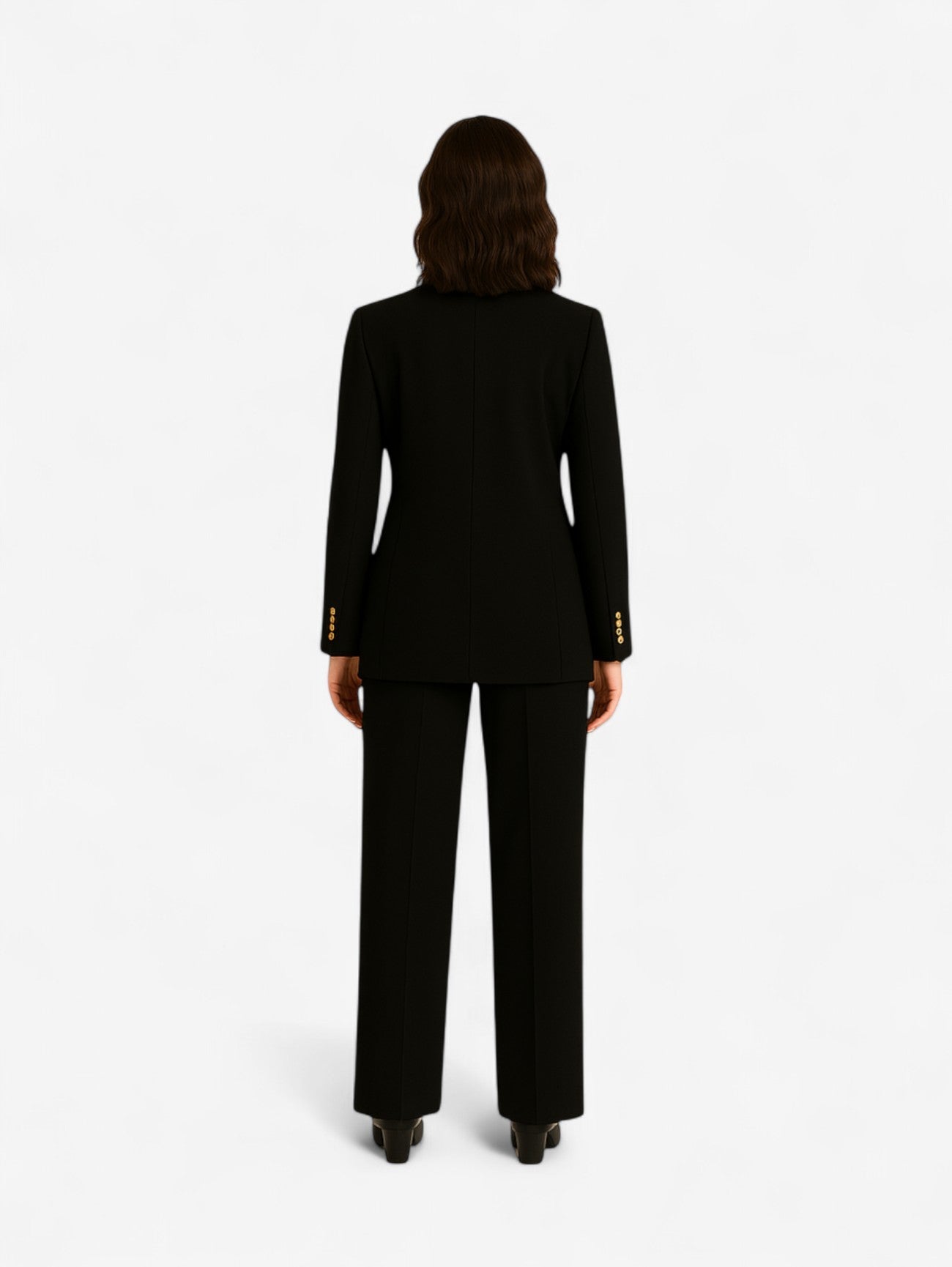 Jada | Women's 2 Piece Slim Fit Suit Set Blazer and Straight Leg Pants