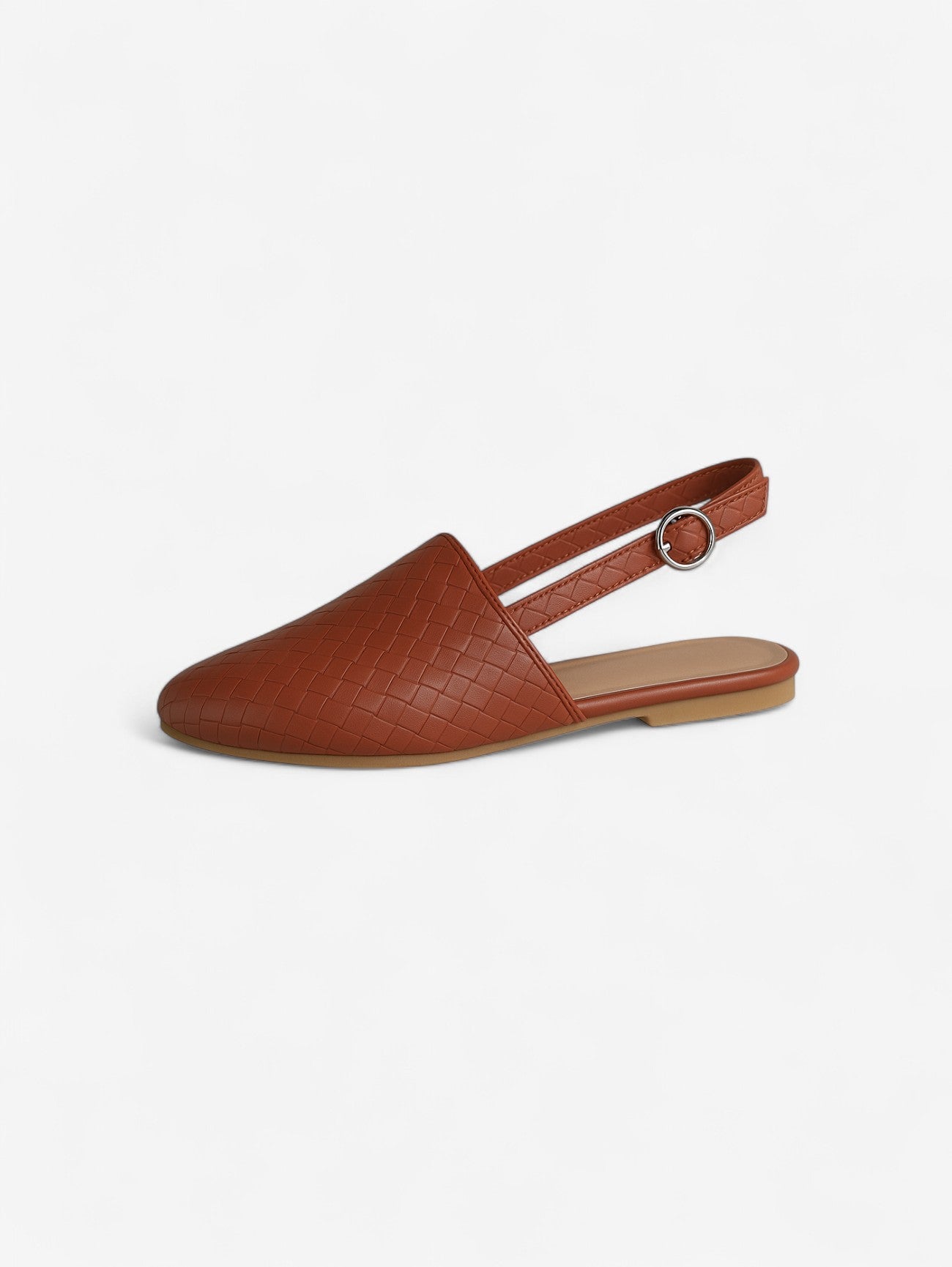 Jada | Women's Casual Woven Pointed Toe Slip On Flat Sandals