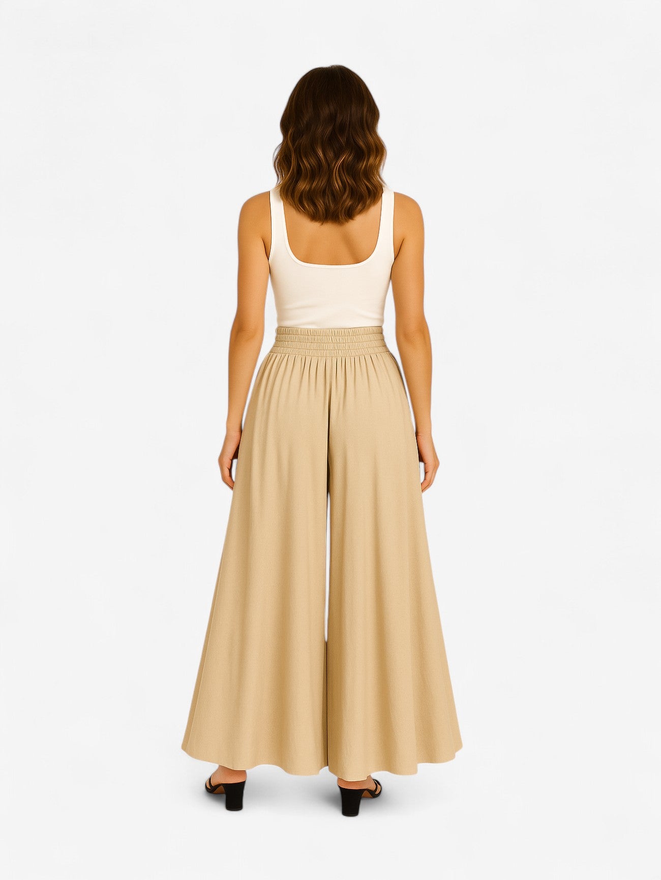 Jada | Women's Adjustable Summer High Waist Wide Leg Palazzo Pants