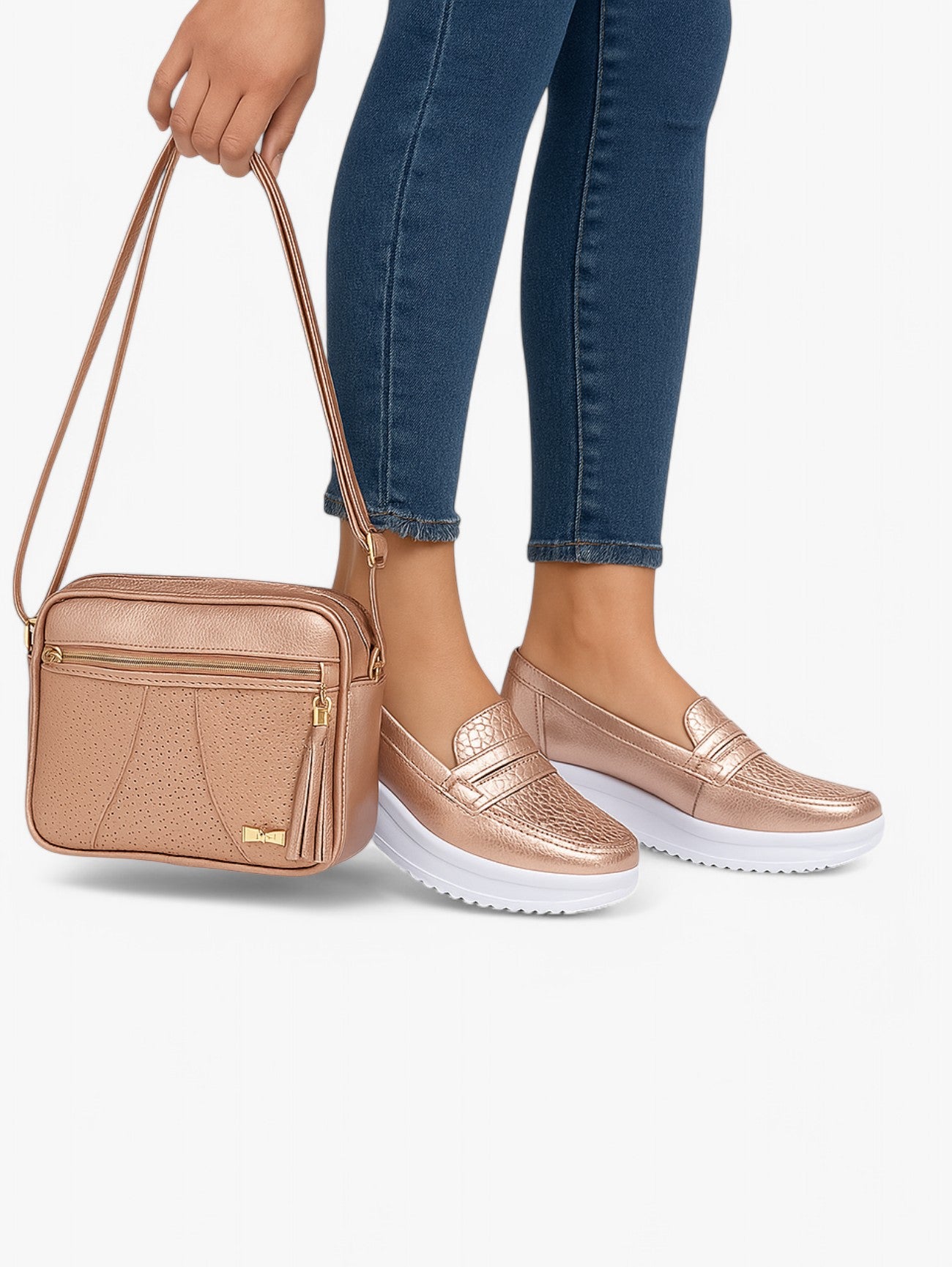 Jada | Women’s Casual Comfort Slip On Platform Sole Loafers