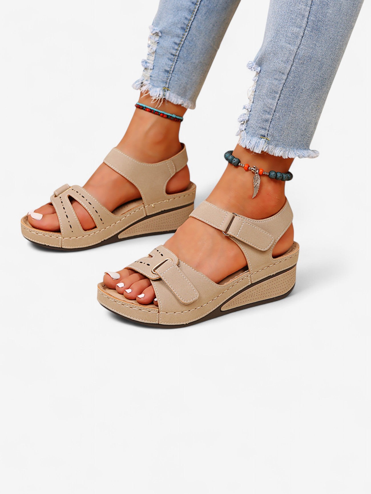 Jada | Women's Comfortable Classic Wedge Sandals with Arch Support