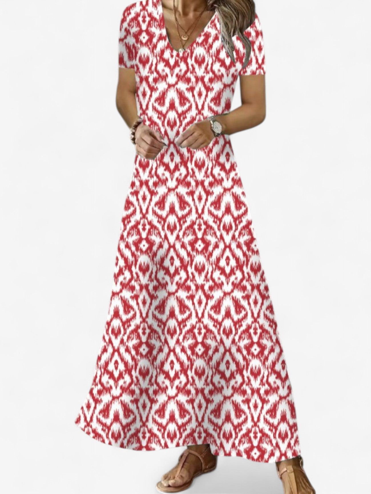 Jada | Women’s Summer Boho V Neck Maxi Dress