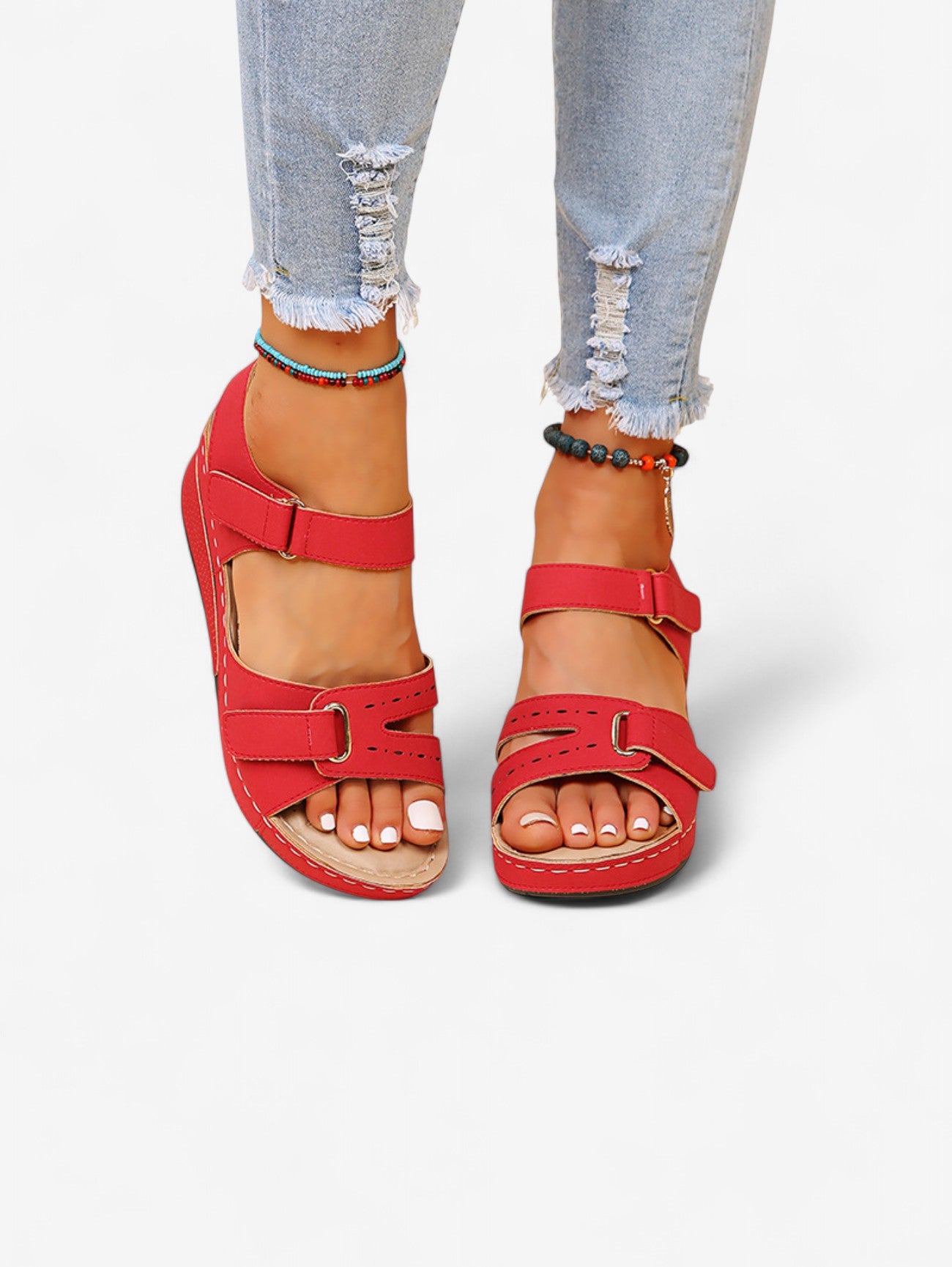 Jada | Women's Comfortable Classic Wedge Sandals with Arch Support