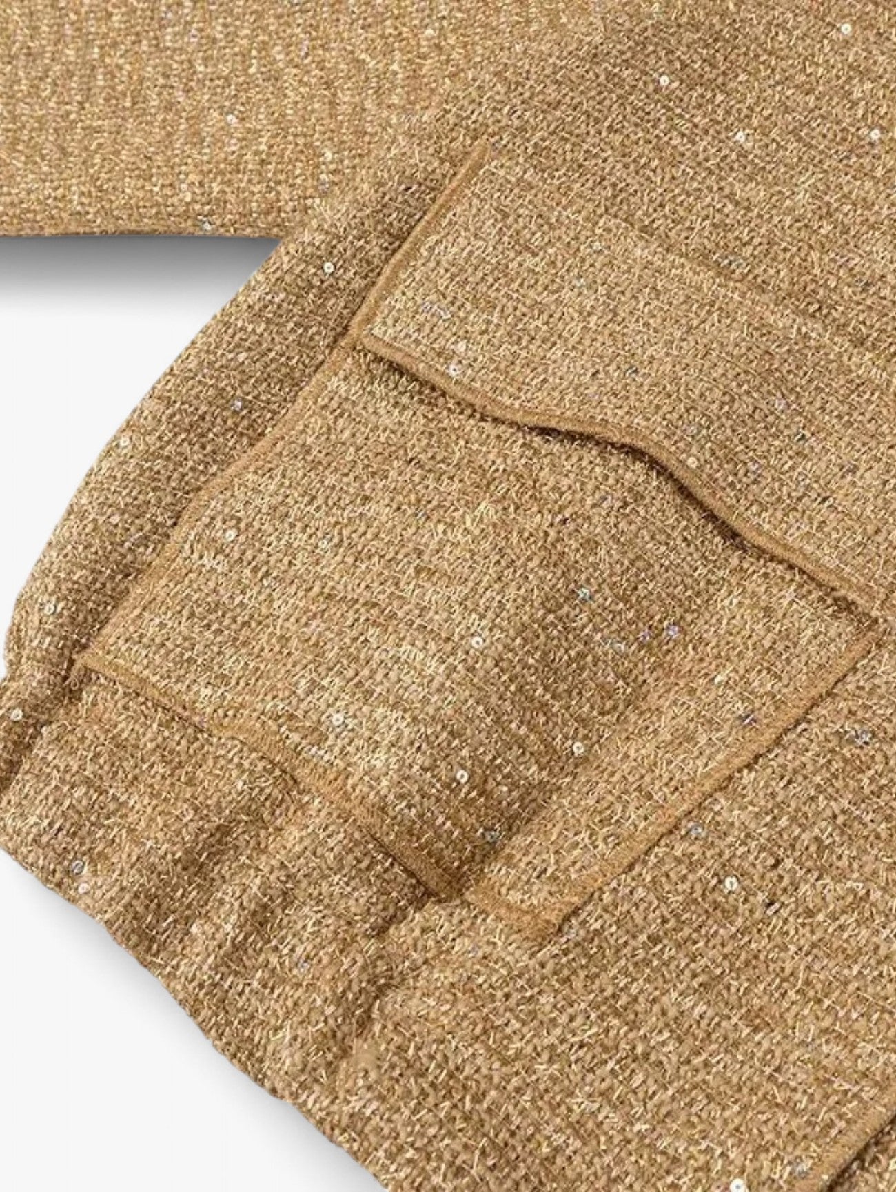 Jada | Women’s Elegant Sequin Tweed Glitter Bomber Blazer Jacket