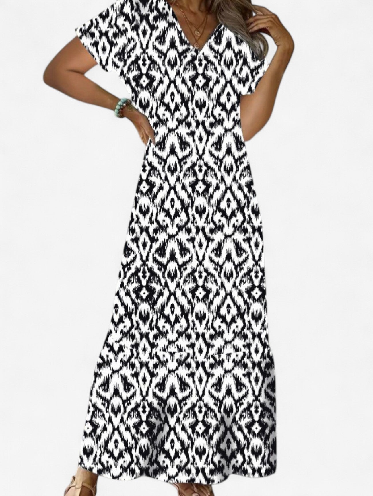 Jada | Women’s Summer Boho V Neck Maxi Dress