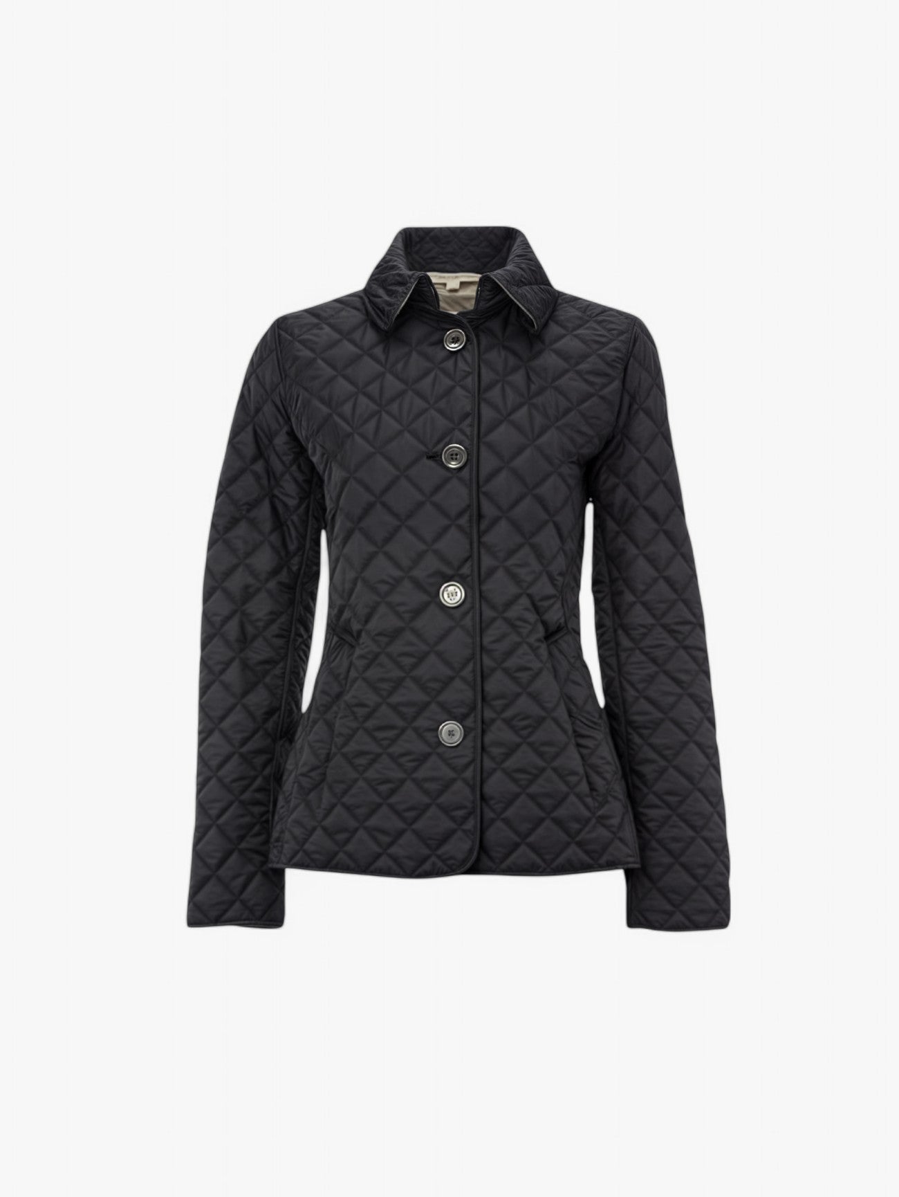 Jada | Women's Quilted Diamond Pattern Button Up Jacket