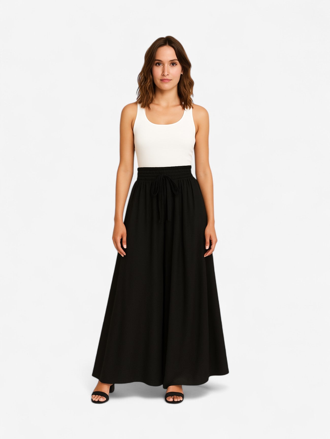 Jada | Women's Adjustable Summer High Waist Wide Leg Palazzo Pants