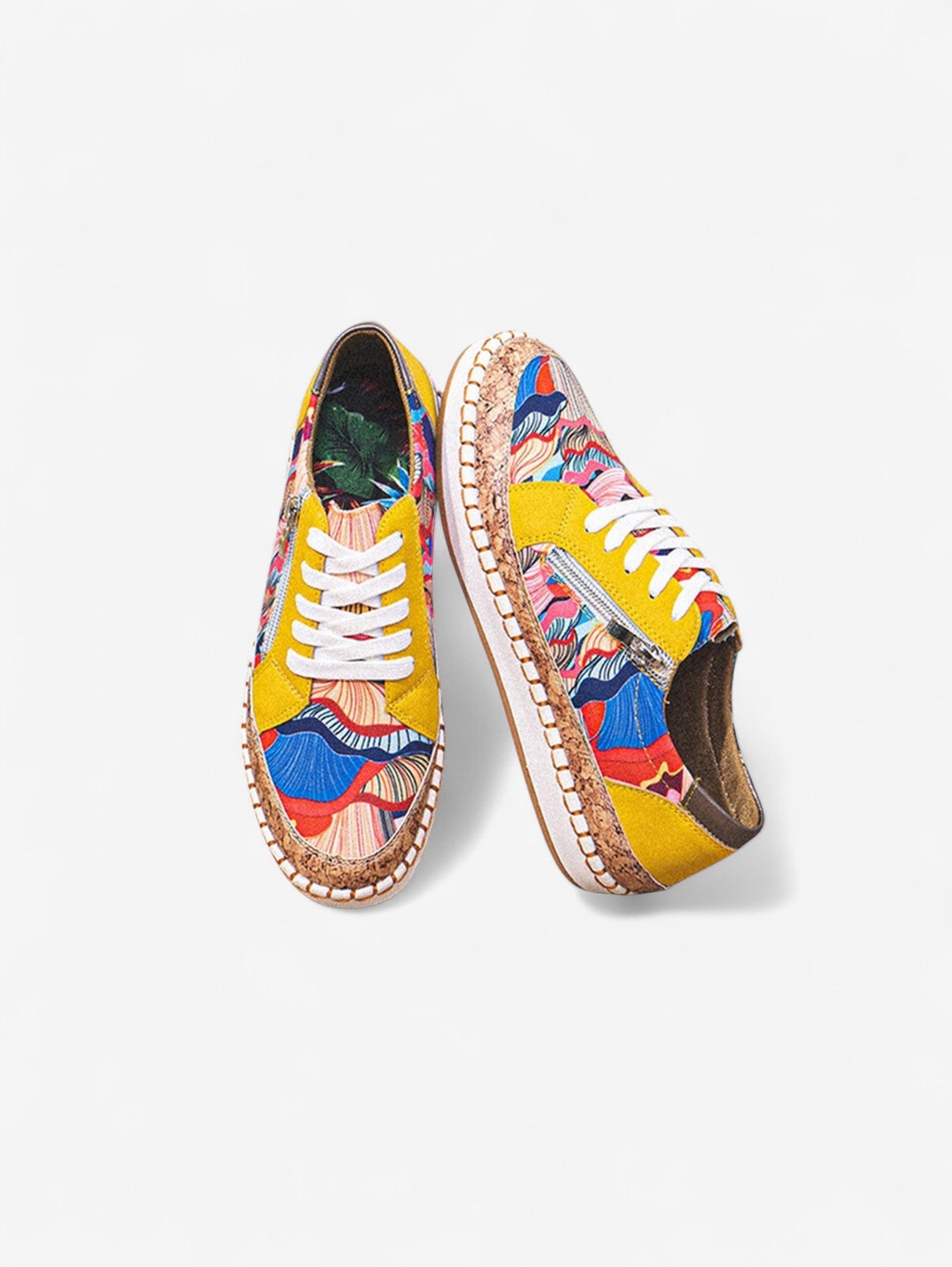 Jada | Women's Summer Colorful Casual Zipper Sneakers