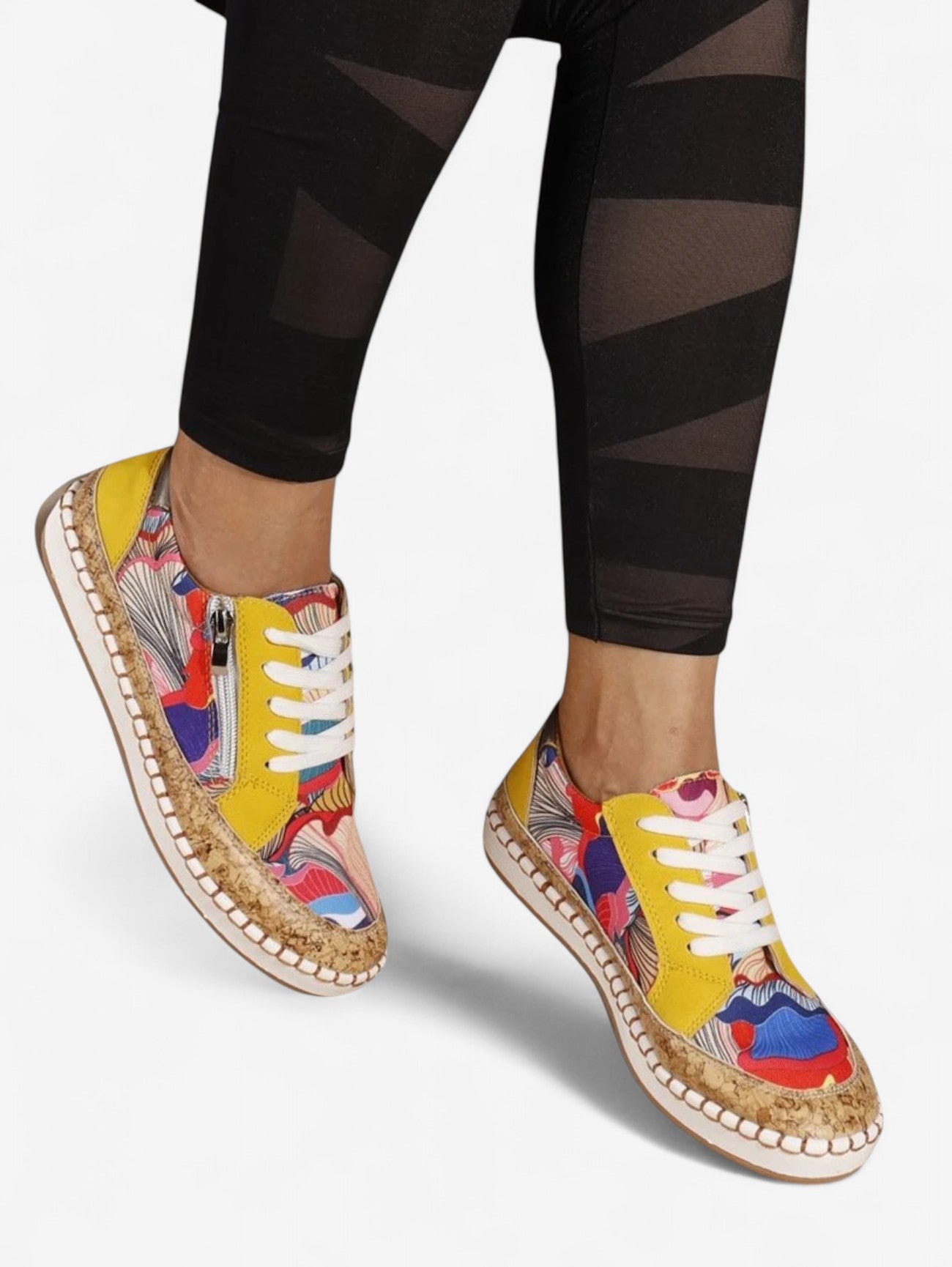 Jada | Women's Summer Colorful Casual Zipper Sneakers