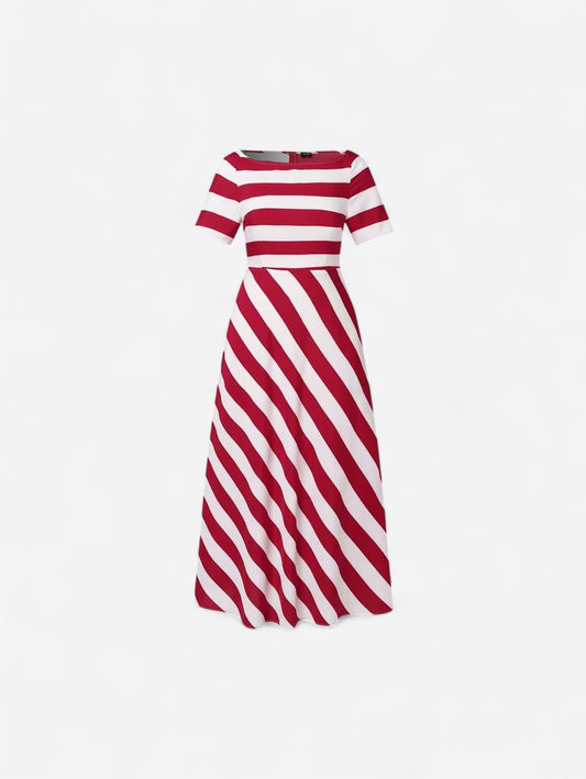 Jada | Women's Formal Striped Summer Maxi Dress