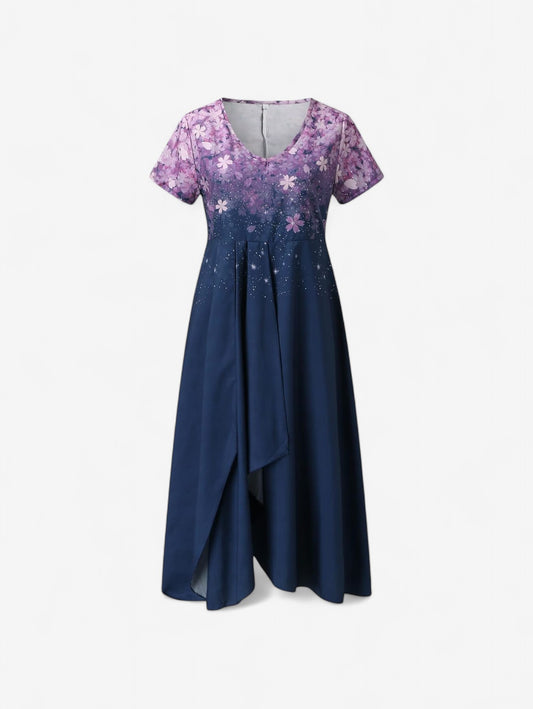 Jada | Women's Formal V-Neck Wrap Midi Dress