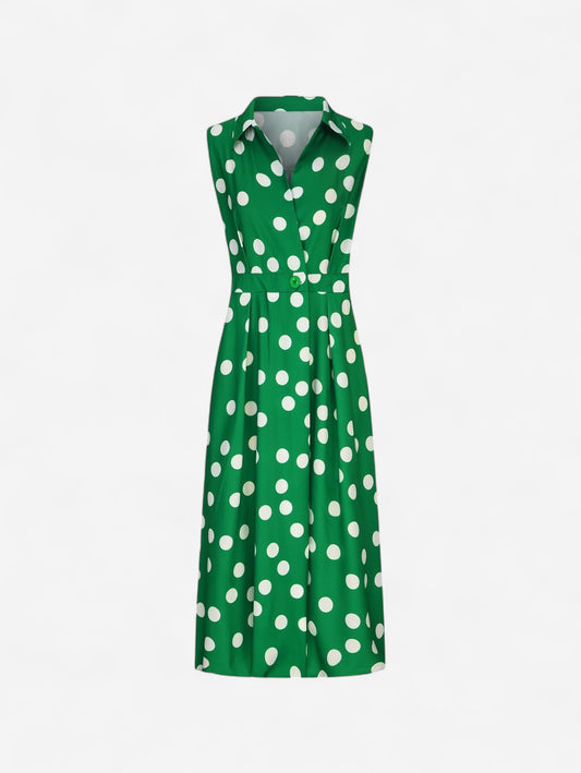 Jada | Women's Wedding Guest Sleeveless Wrap Midi Dress