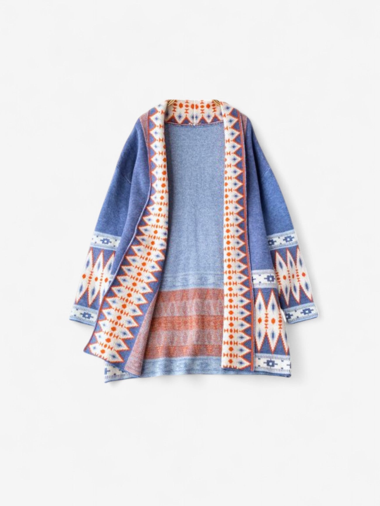 Jada | Women's Aztec Knitted Open Front Cardigan Sweater