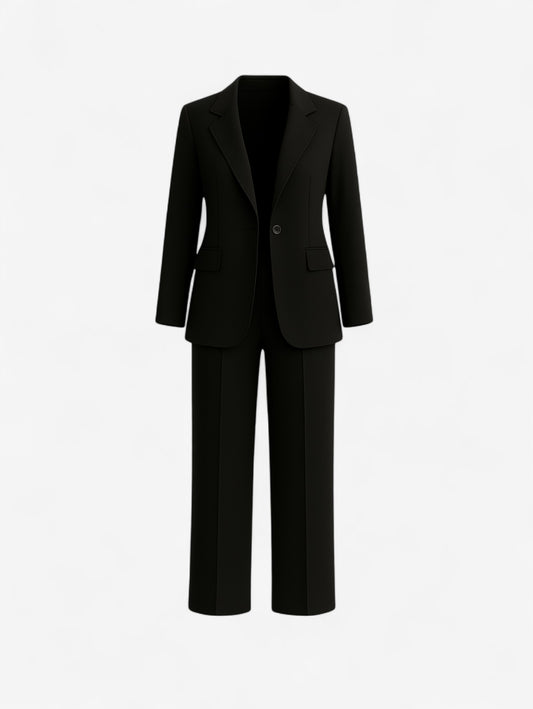 Jada | Women's 2 Piece Slim Fit Suit Set Blazer and Straight Leg Pants