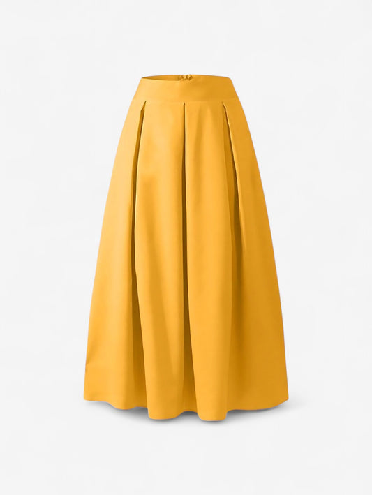 Jada | Women's High Waist  Pleated Maxi Skirt