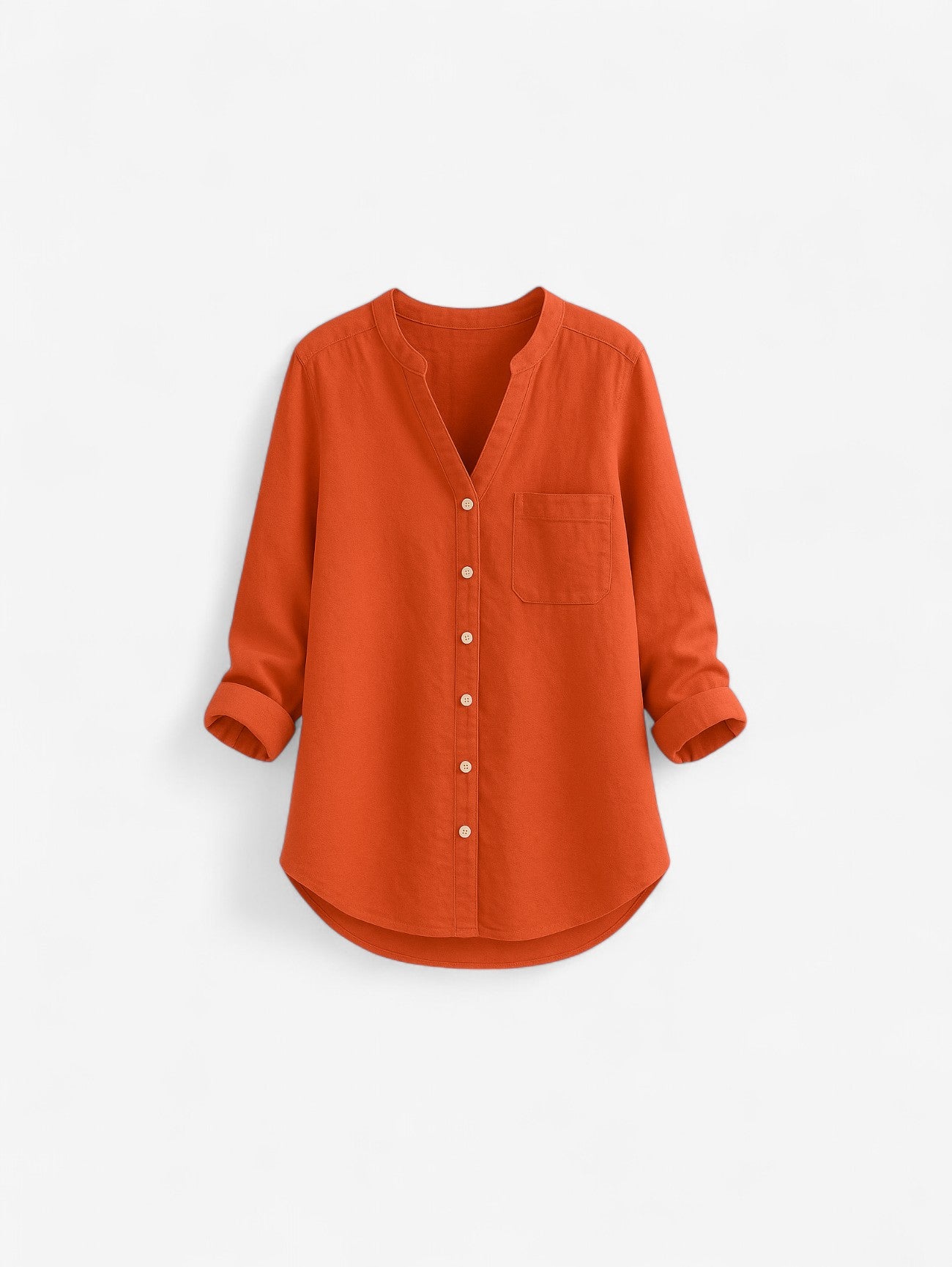 Jada | Women's Casual V Neck Long Sleeve Button Down Blouse