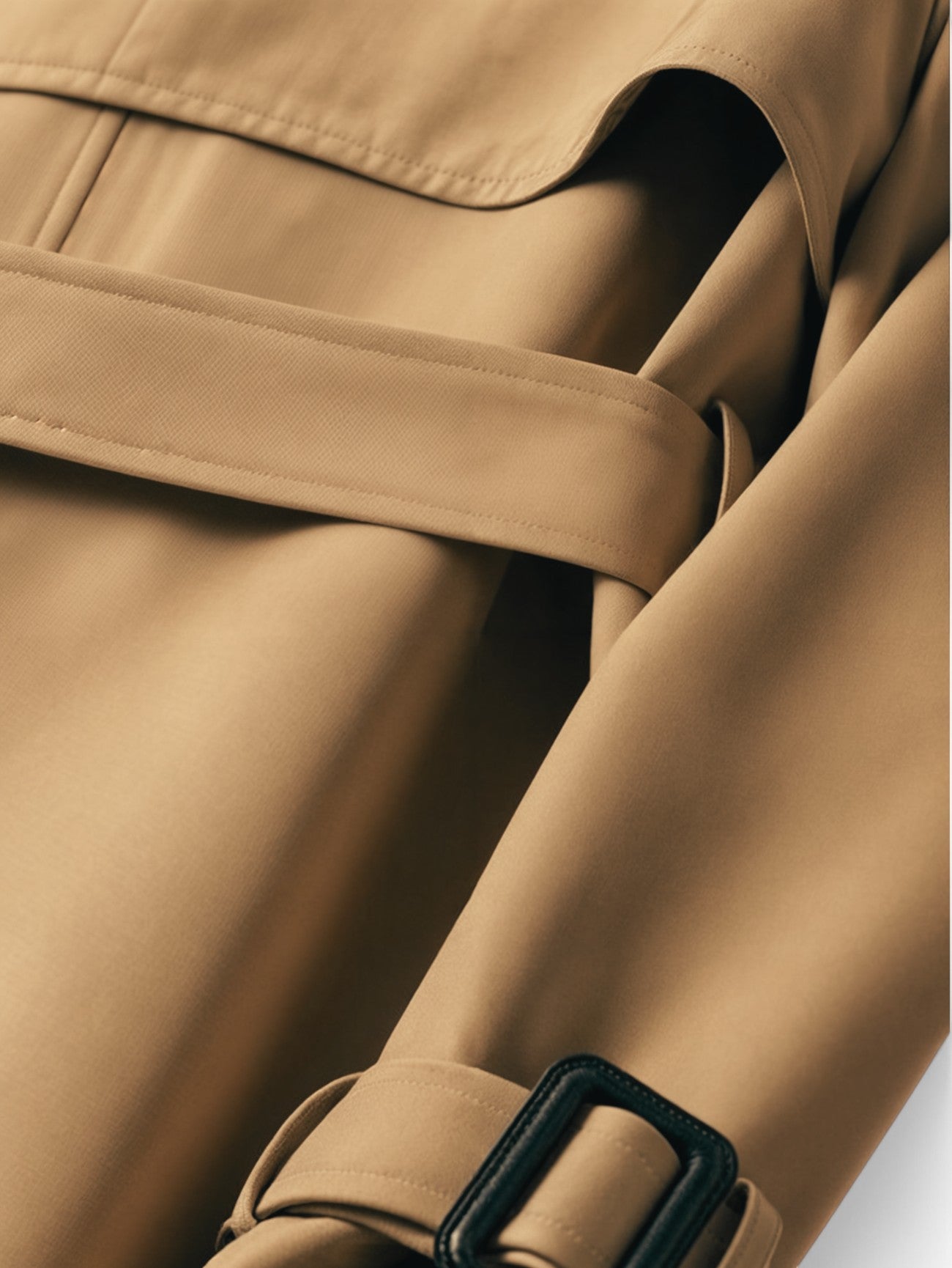 Jada | Women's Classic Vintage Slim Trenchcoat Coat with Adjustable Belt