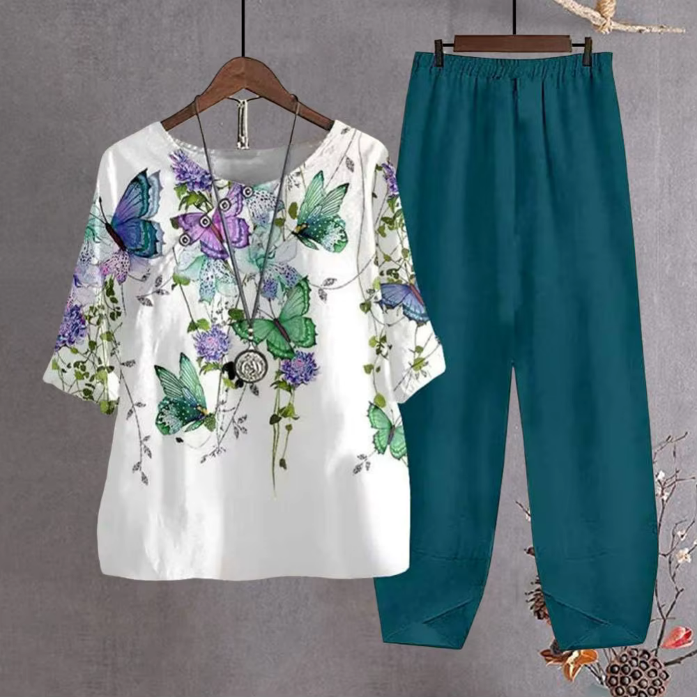 Jada | Women's Printed Two Piece Coord Set