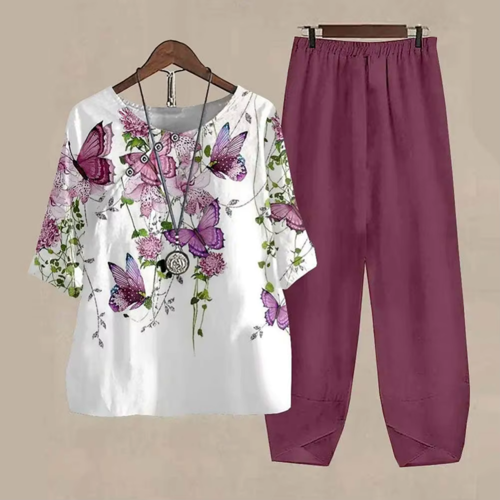 Jada | Women's Printed Two Piece Coord Set