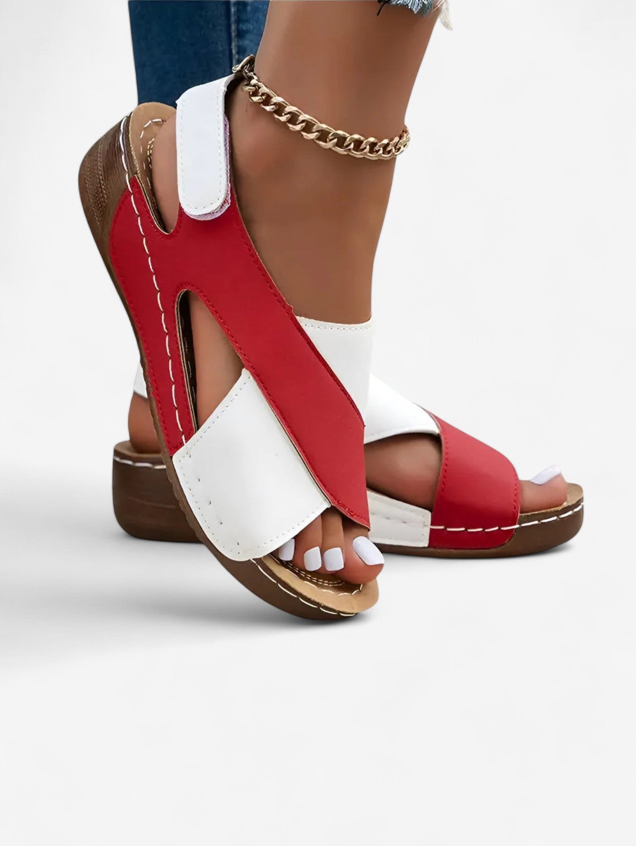 Jada | Women's Summer Open Toe Velcro Sandals