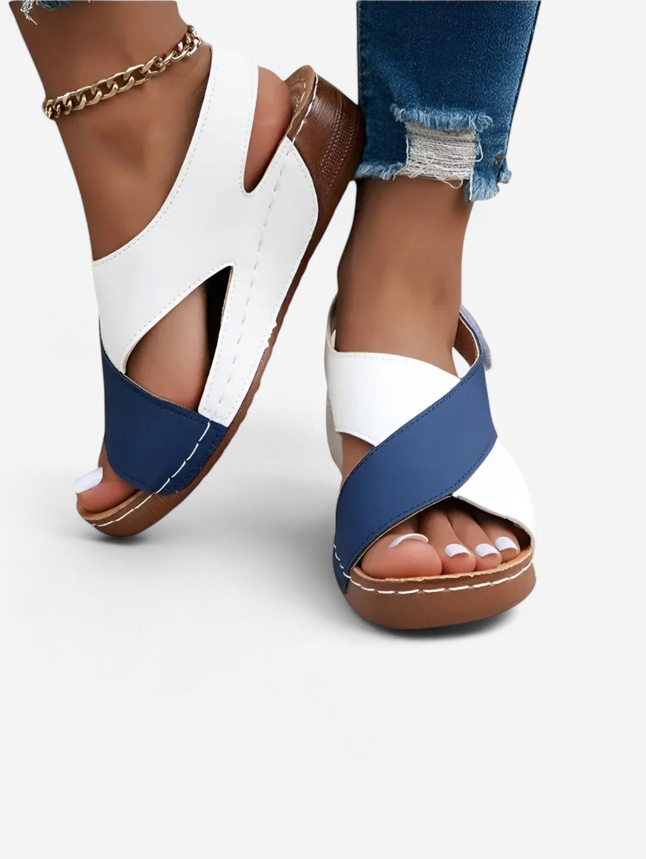 Jada | Women's Summer Open Toe Velcro Sandals