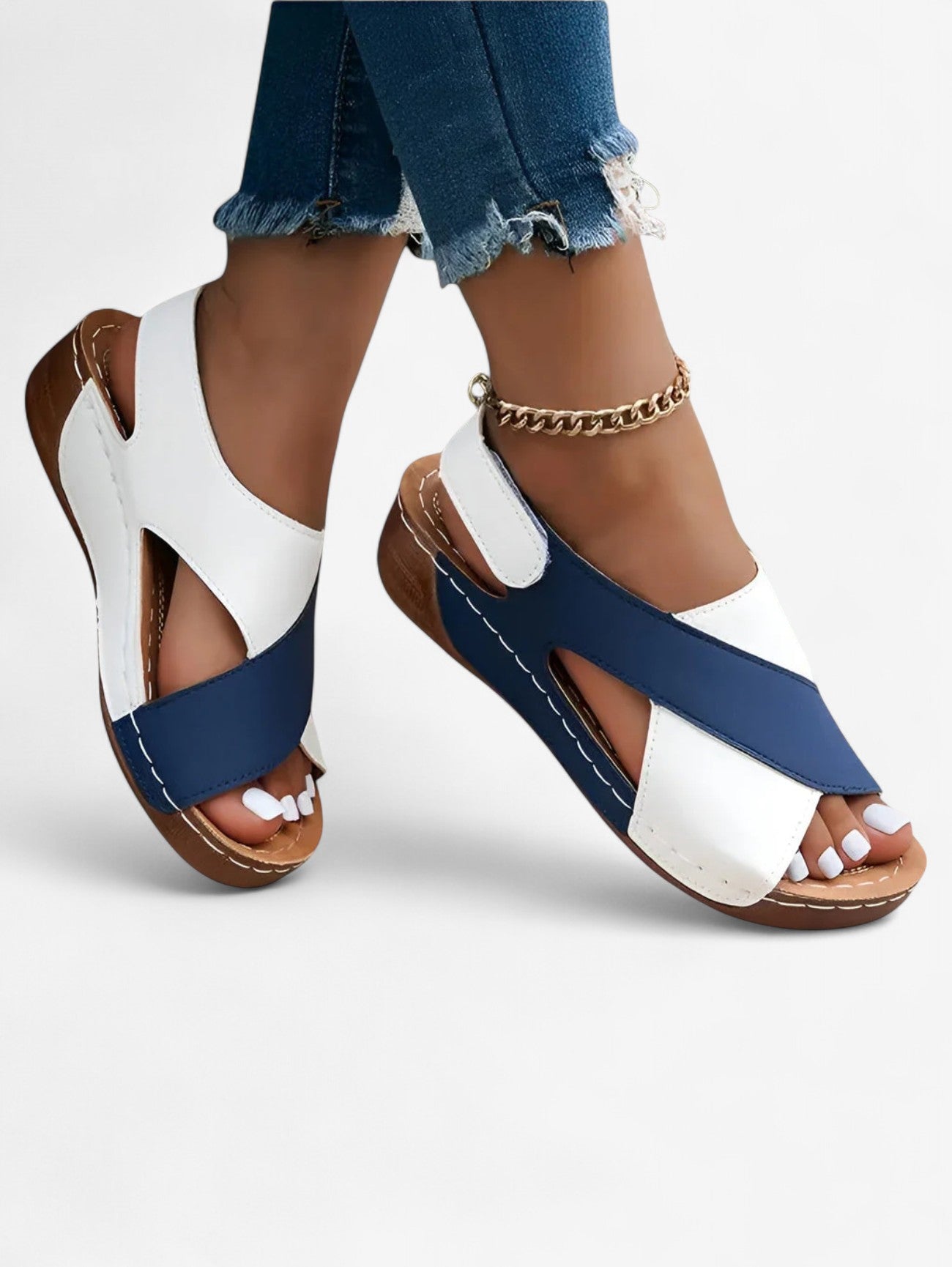 Jada | Women's Summer Open Toe Velcro Sandals