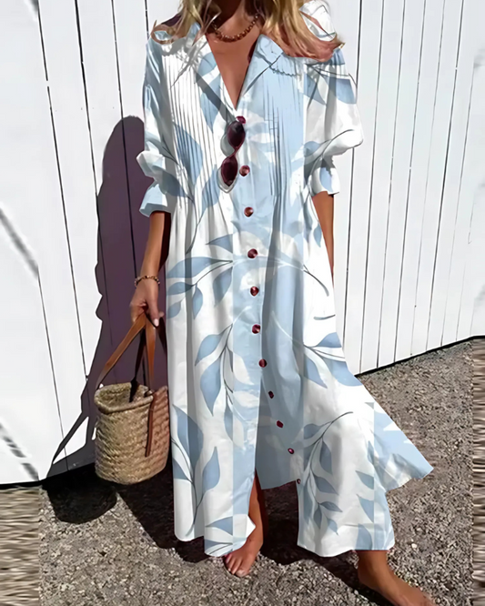 Jada | Women's Summer Shirt Wrap Maxi Dress