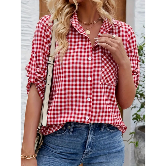 Jada | Women's Casual Checkered Polo