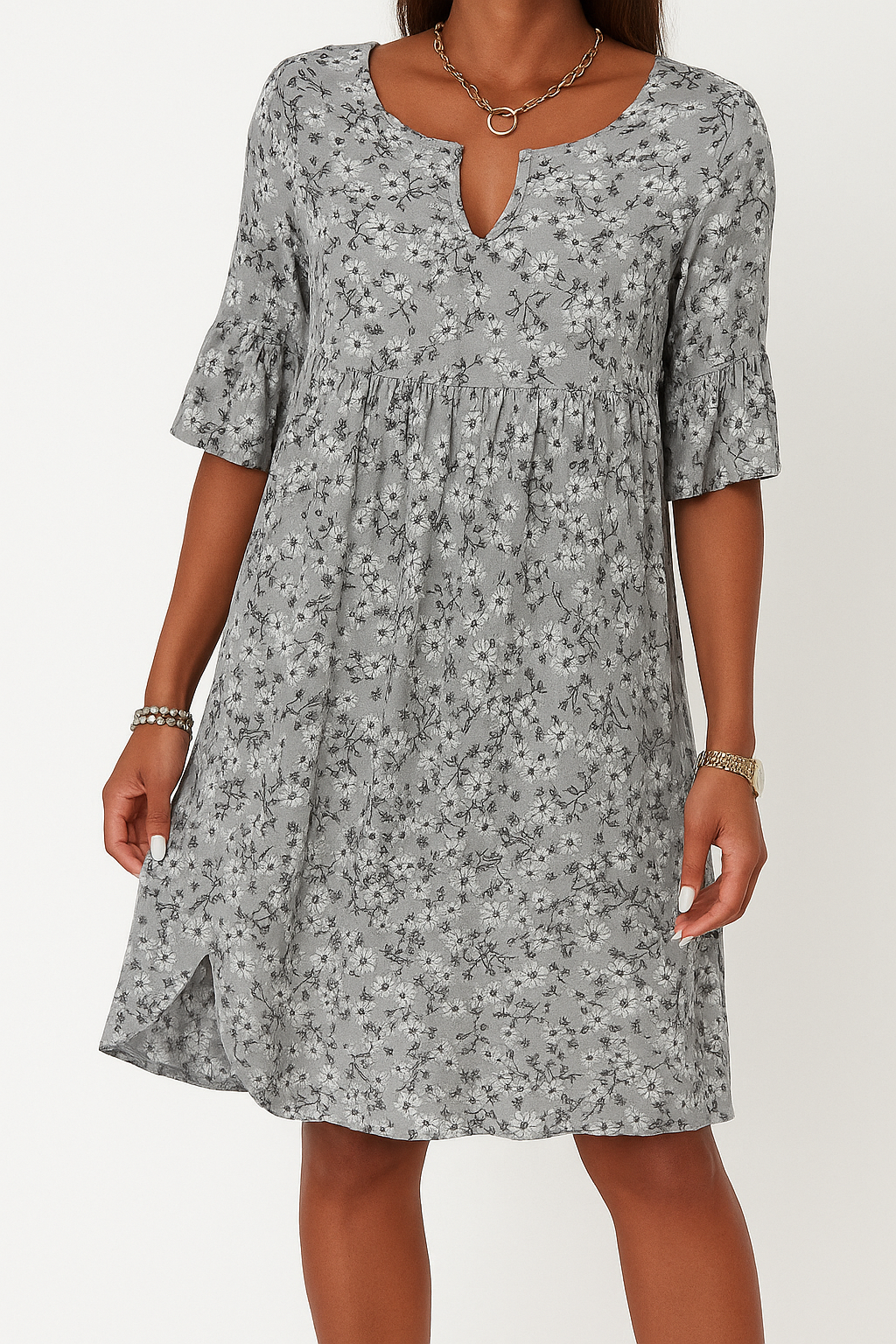 Jada | Women's Floral Summer Wedding Guest Wrap Midi Dress