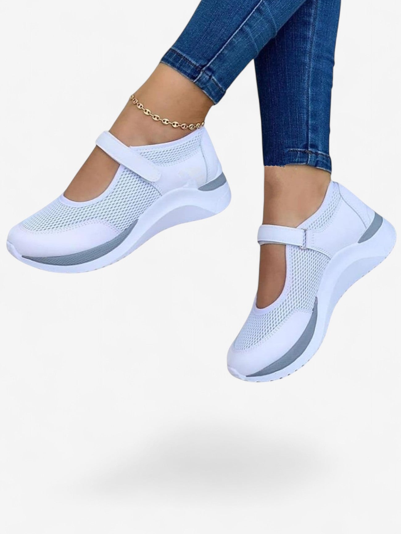 Jada | Women's Summer Sneakers with Velcro Strap