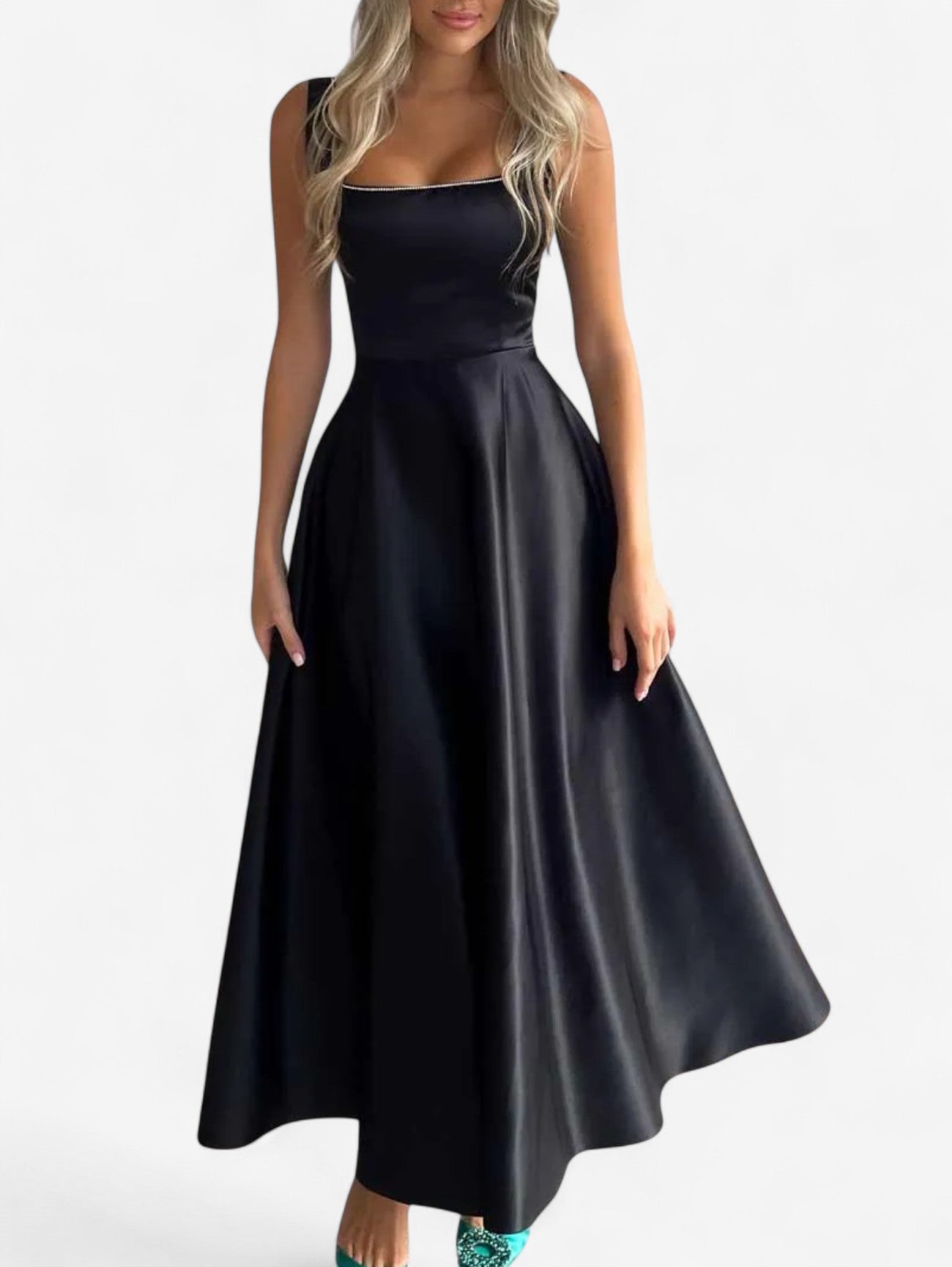 Jada | Women's Sleeveless Formal Wedding Guest Midi Dress