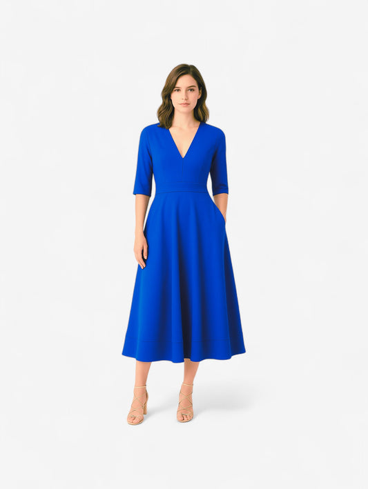 Jada | Women's Elegant Formal Wedding Guest Midi Dress