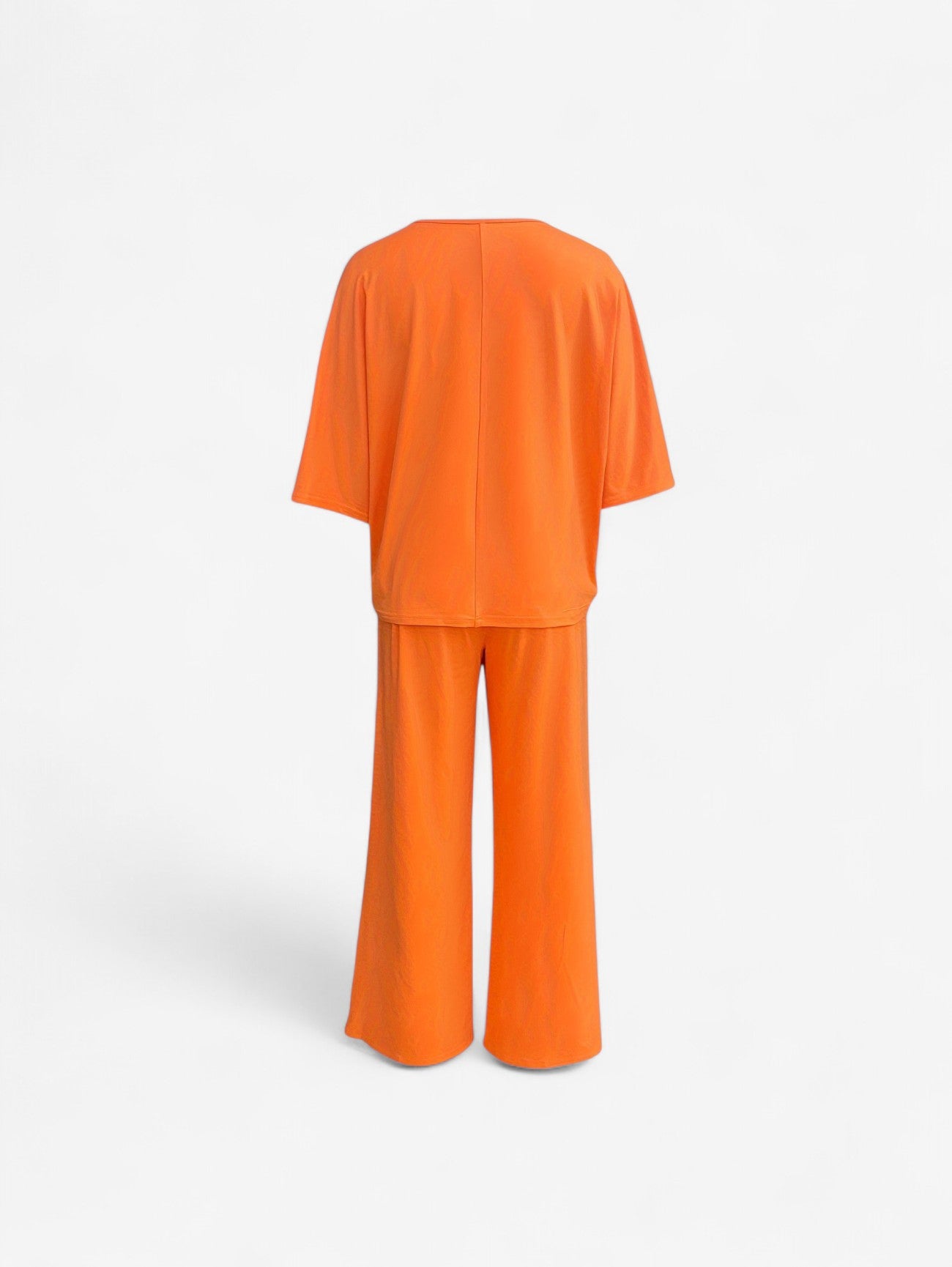 Jada | Women’s Two Piece Soft Lounge Set V Neck Top & Wide Leg Pants