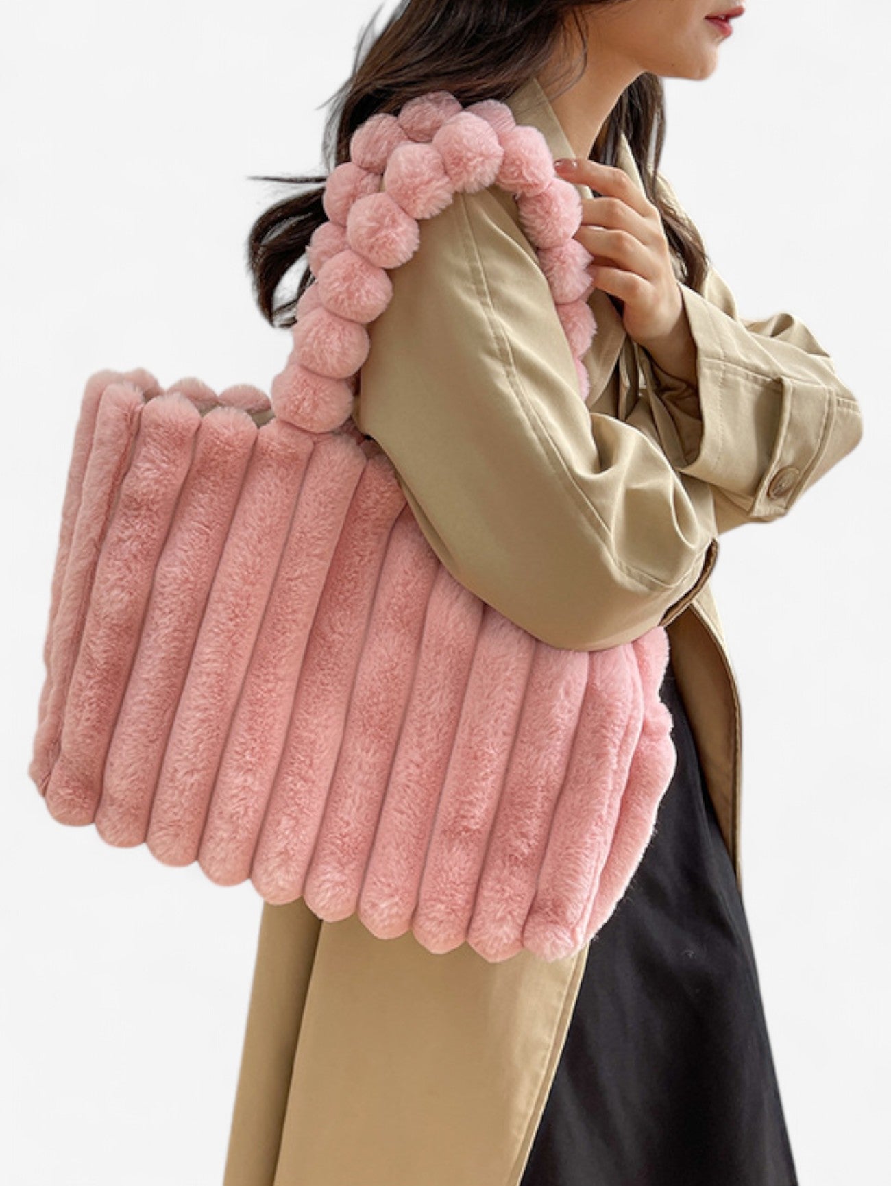 Jada | Women’s Fuzzy Textured Everyday HandBag