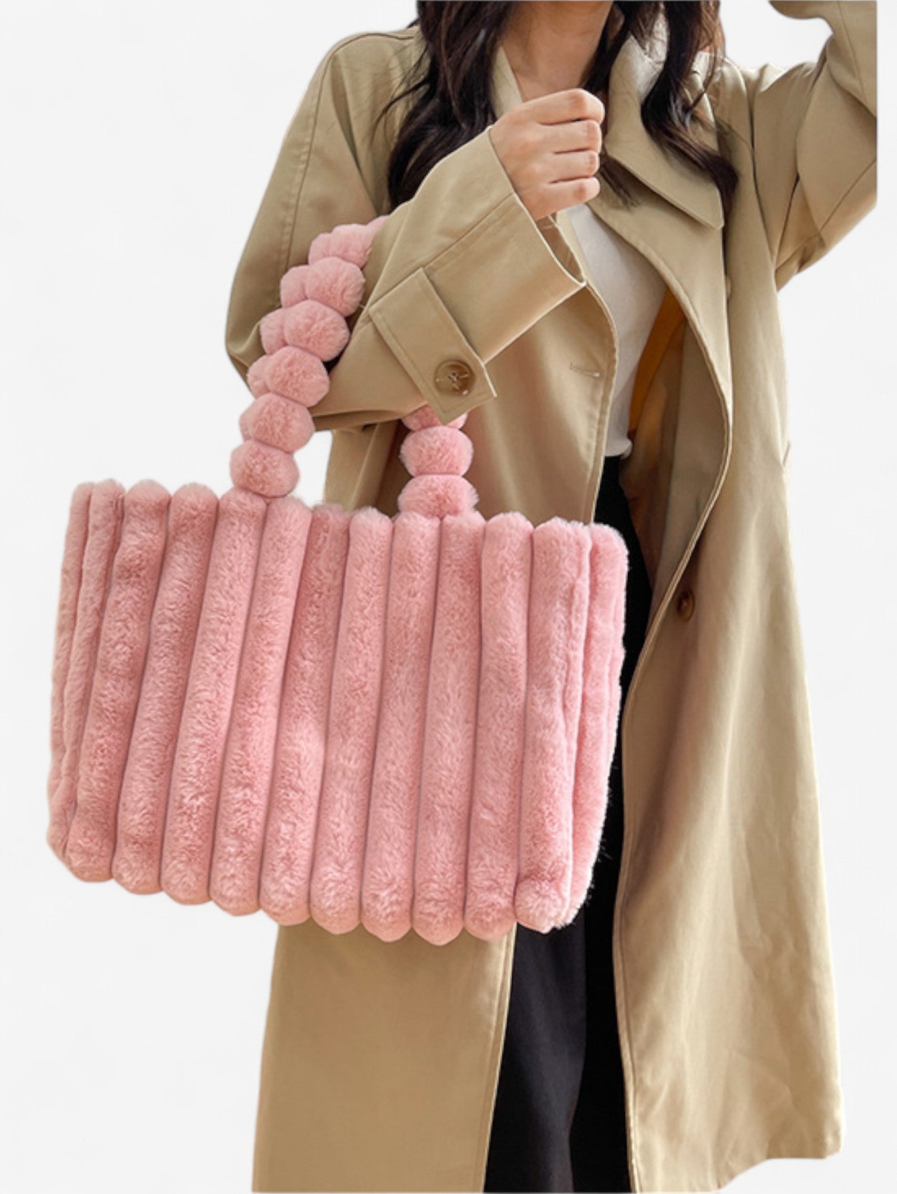 Jada | Women’s Fuzzy Textured Everyday HandBag