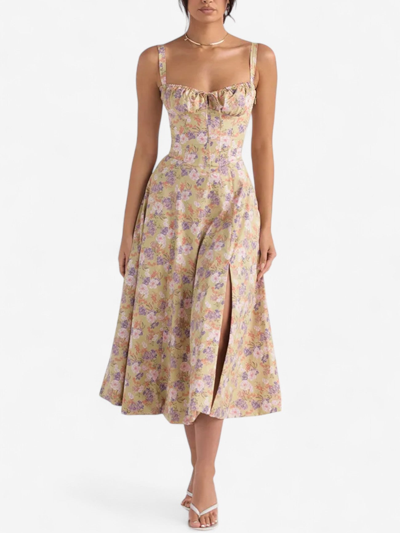 Jada | Women’s Wrap Wedding guest Midi Summer Dress