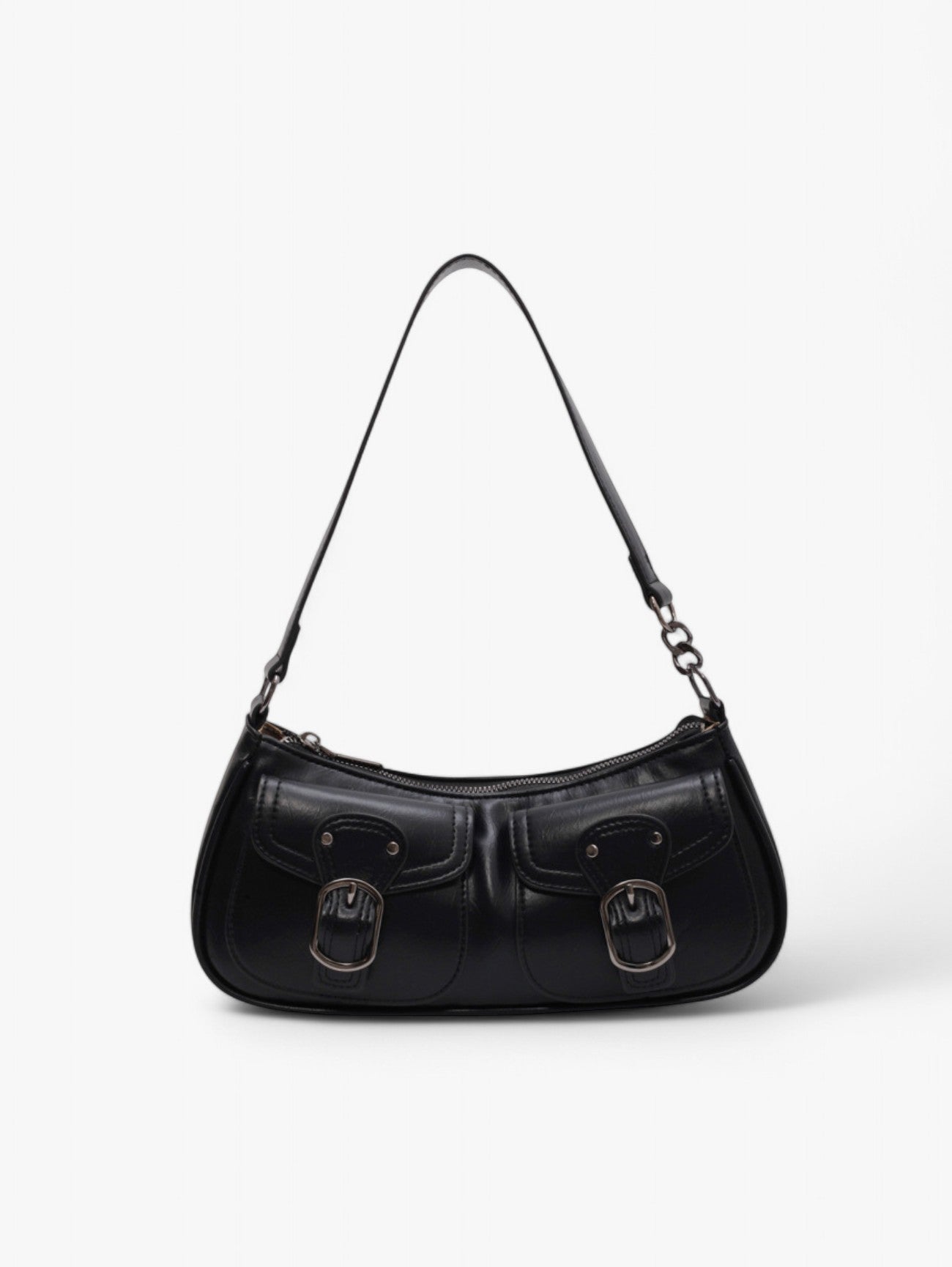 Jada | Women's Vintage Saddle Shoulder Bag Handbag with Buckle Dual Pockets