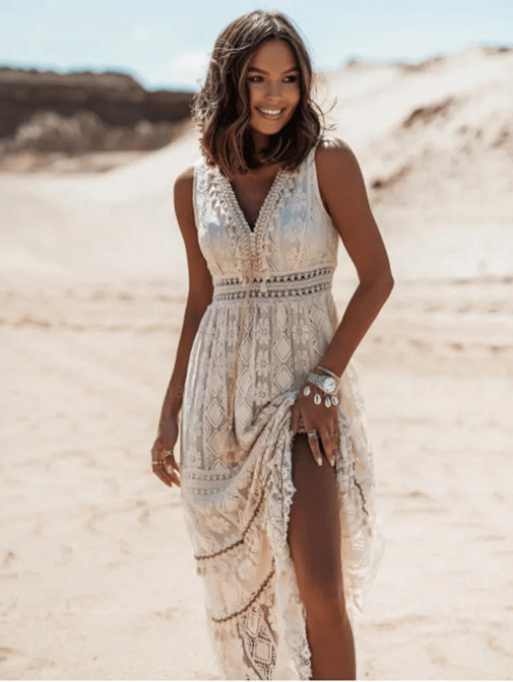 Jada | Women's Summer V Neck Maxi Dress