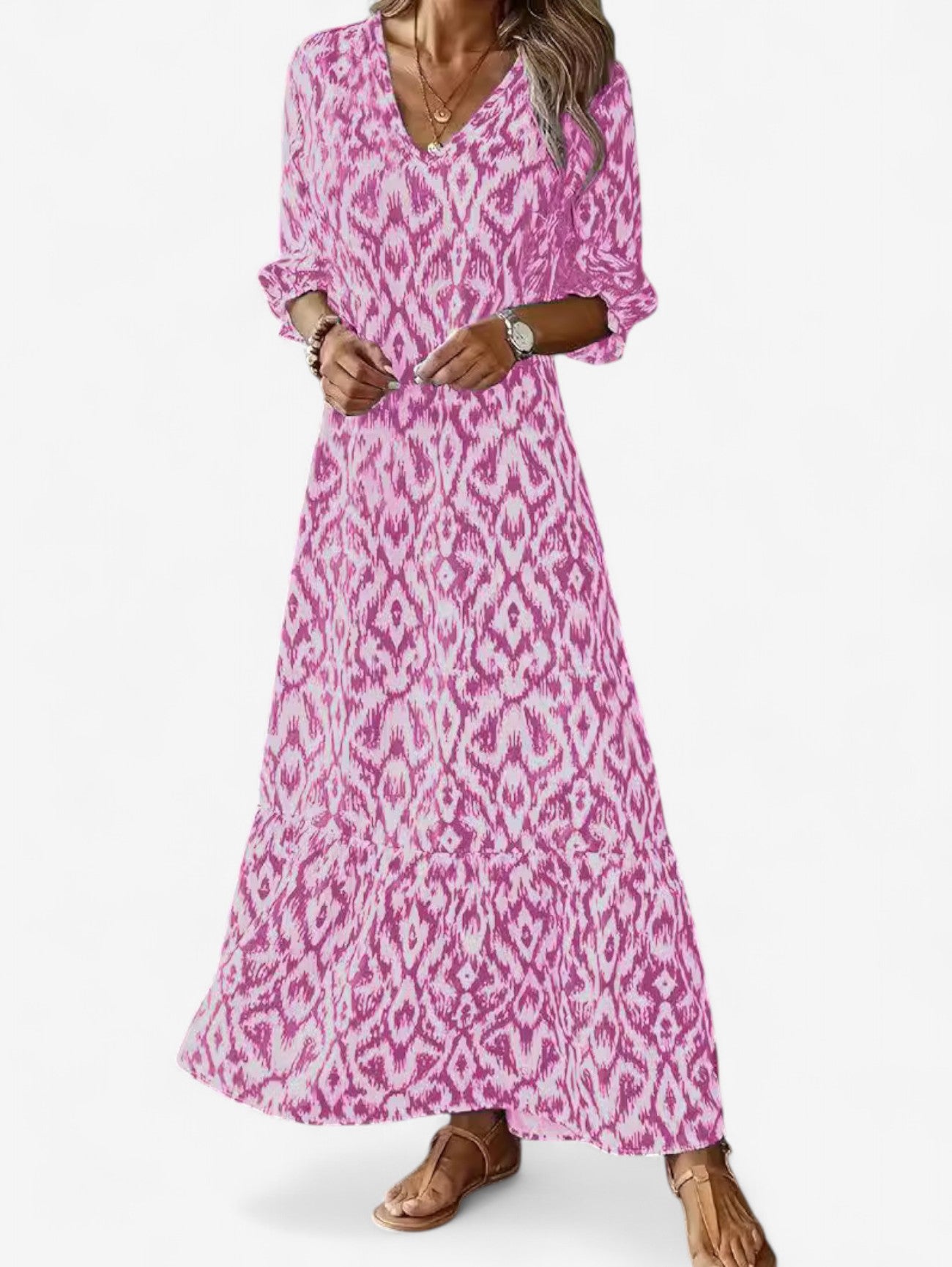 Jada | Women’s Summer Boho V Neck Maxi Dress