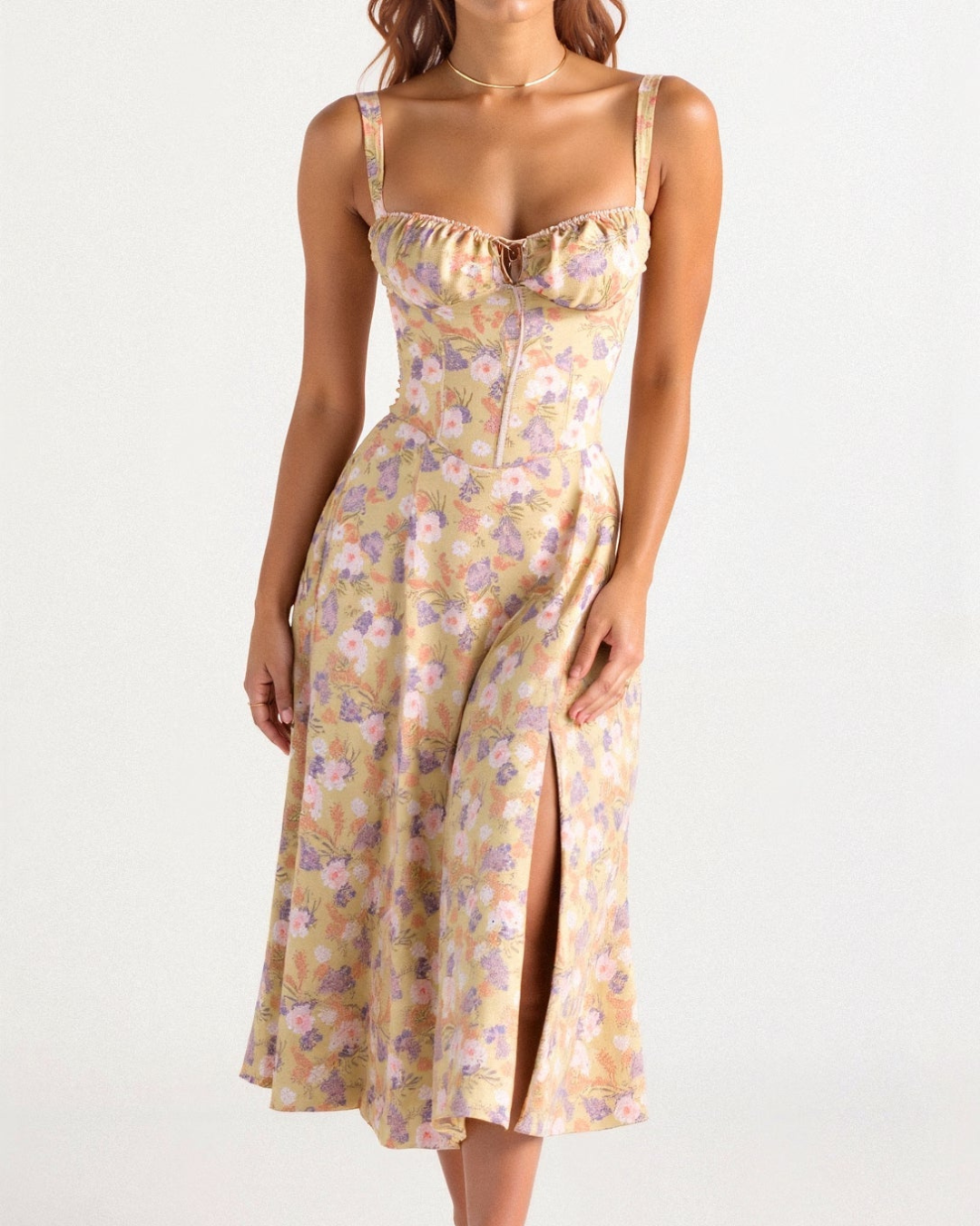 Jada | Women's Floral Wedding Guest Wrap Maxi Dress