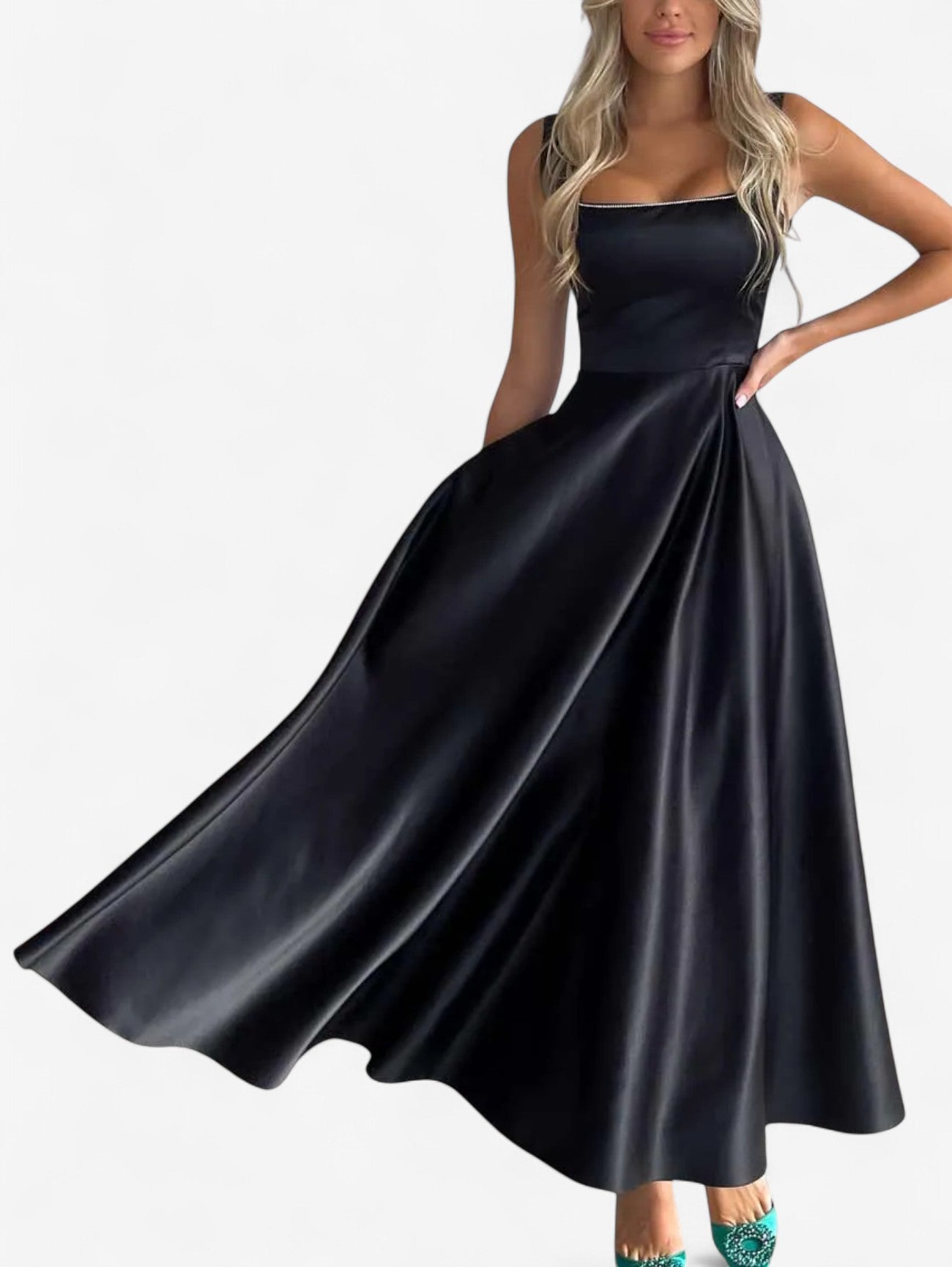 Jada | Women's Sleeveless Formal Wedding Guest Midi Dress